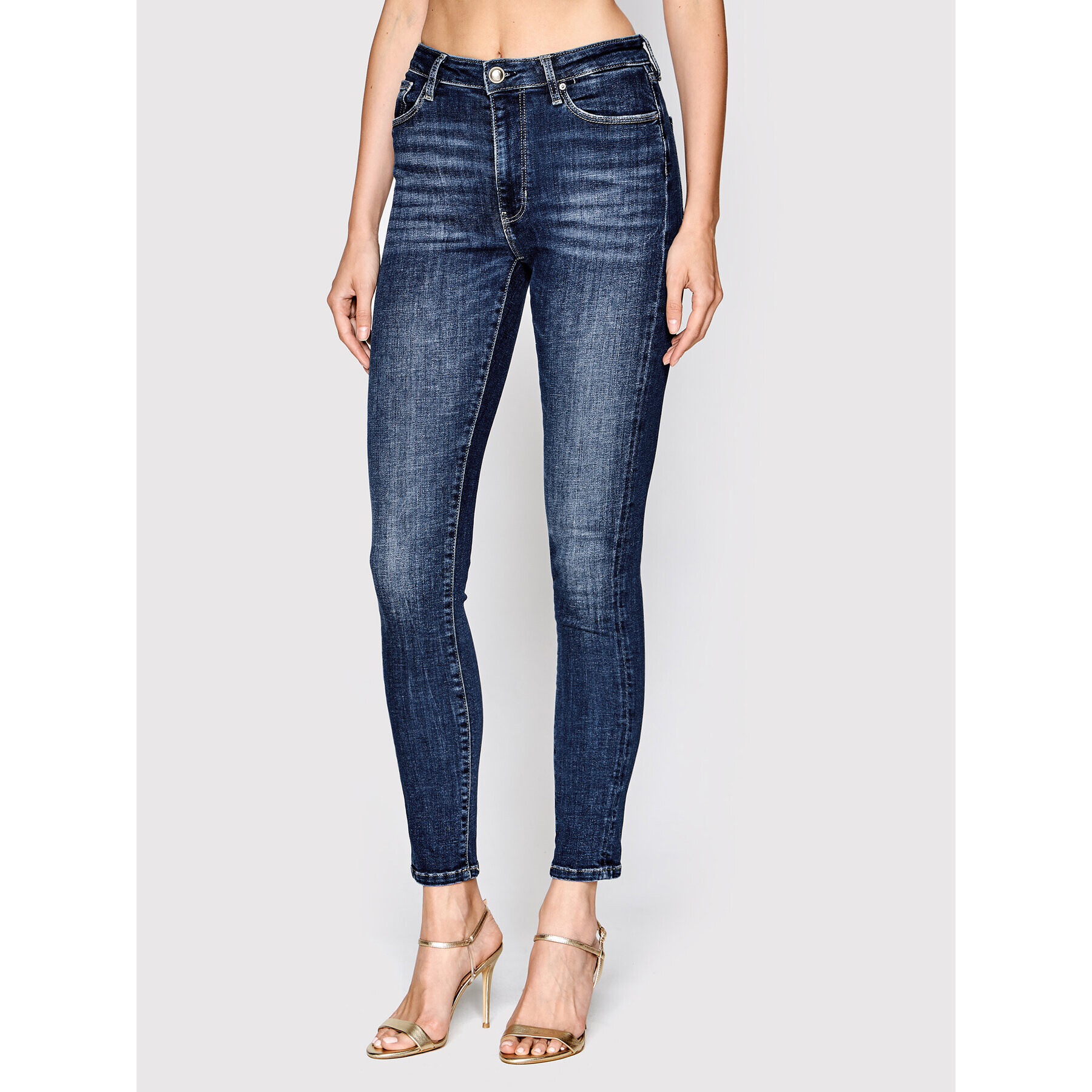 Guess Jeansy W2YA94 D4H13 Tmavomodrá Skinny Fit - Pepit.cz