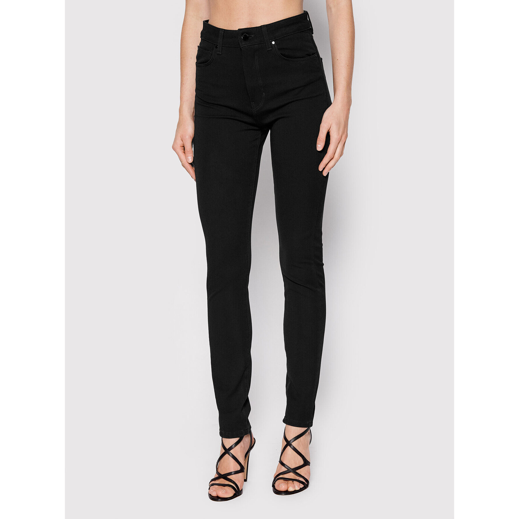 Guess Jeansy W2YA94 D4PP1 Černá Skinny Fit - Pepit.cz