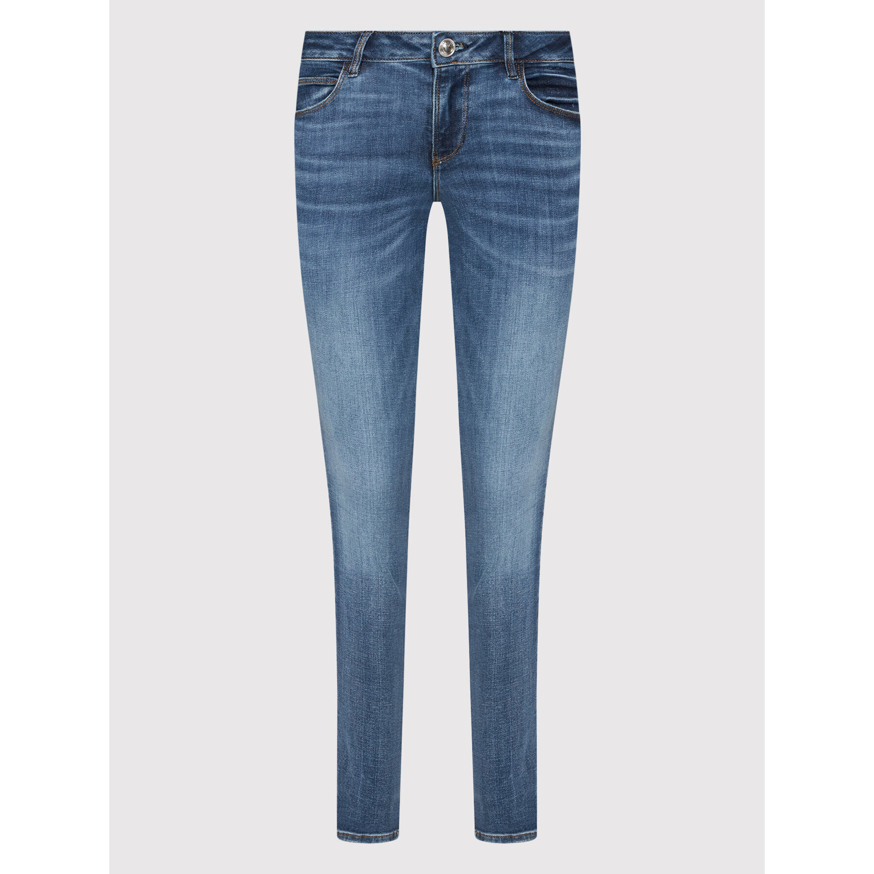 Guess Jeansy W2YAJ2 D4H15 Modrá Skinny Fit - Pepit.cz