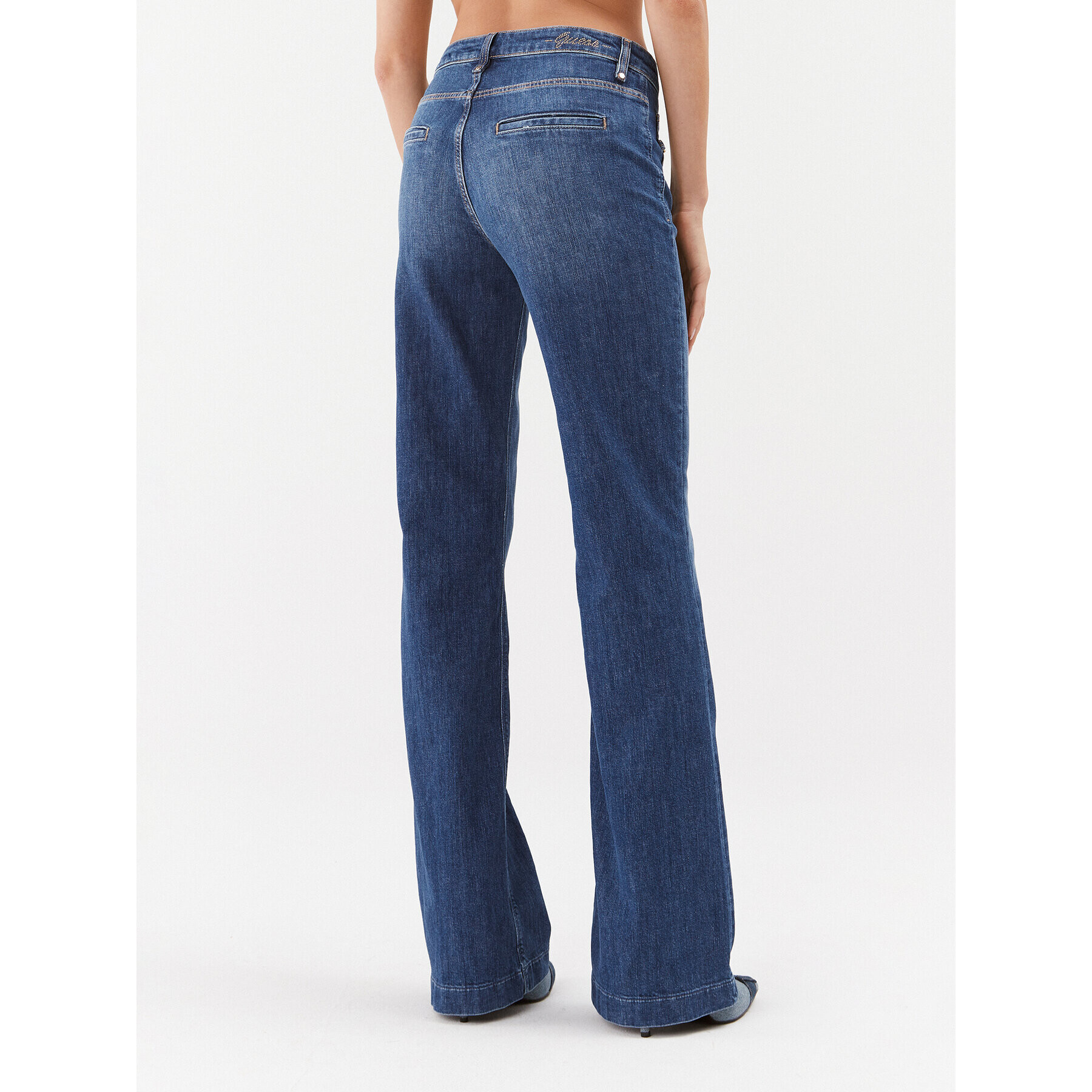 Guess Jeansy W3BA0G D4H77 Modrá Bootcut Fit - Pepit.cz