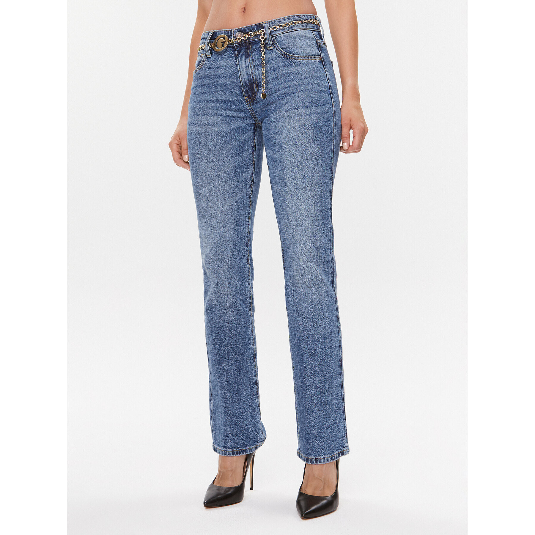 Guess Jeansy W3BA15 D55O0 Modrá Bootcut Fit - Pepit.cz