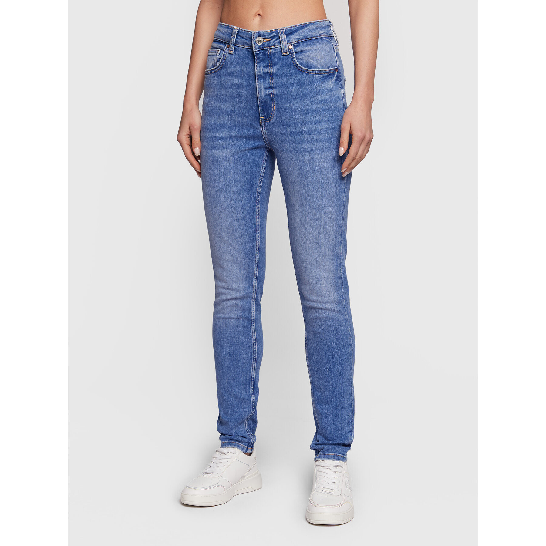 Guess Jeansy W3RA26 D4W81 Modrá Skinny Fit - Pepit.cz