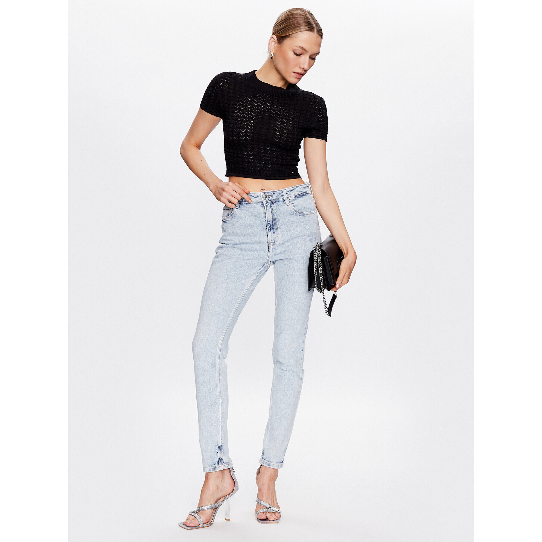 Guess Jeansy W3RA26 D4WB1 Modrá Super Skinny Fit - Pepit.cz