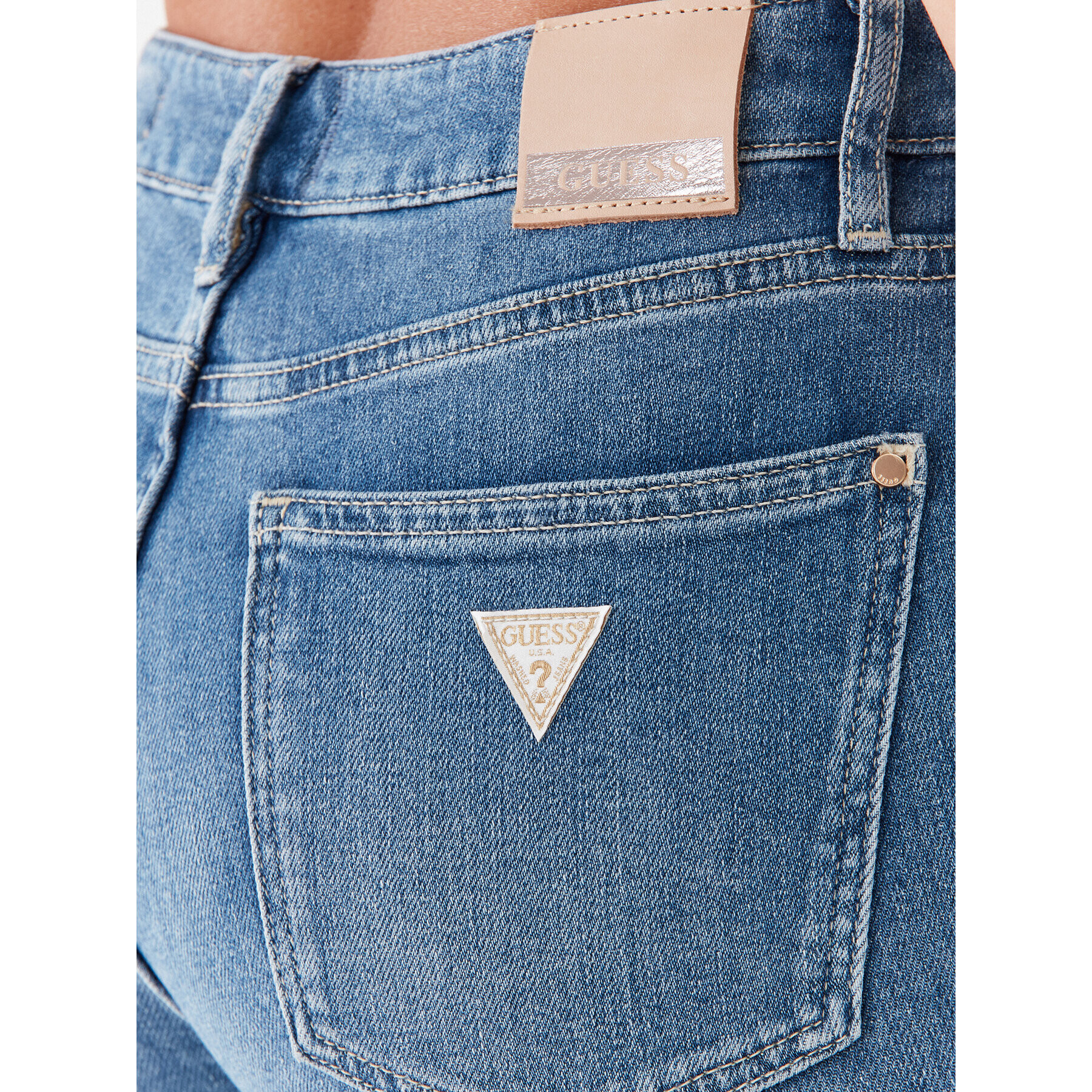 Guess Jeansy W3YA0L D4U55 Modrá Flare Fit - Pepit.cz