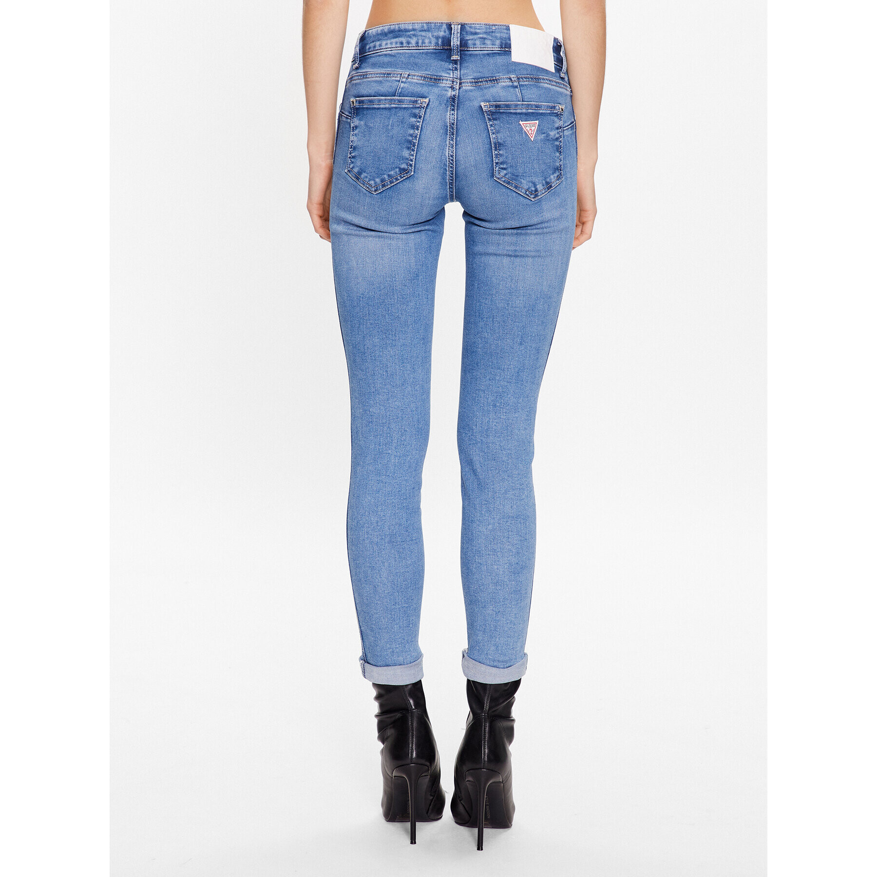 Guess Jeansy W3YAJ2 D52F2 Modrá Skinny Fit - Pepit.cz