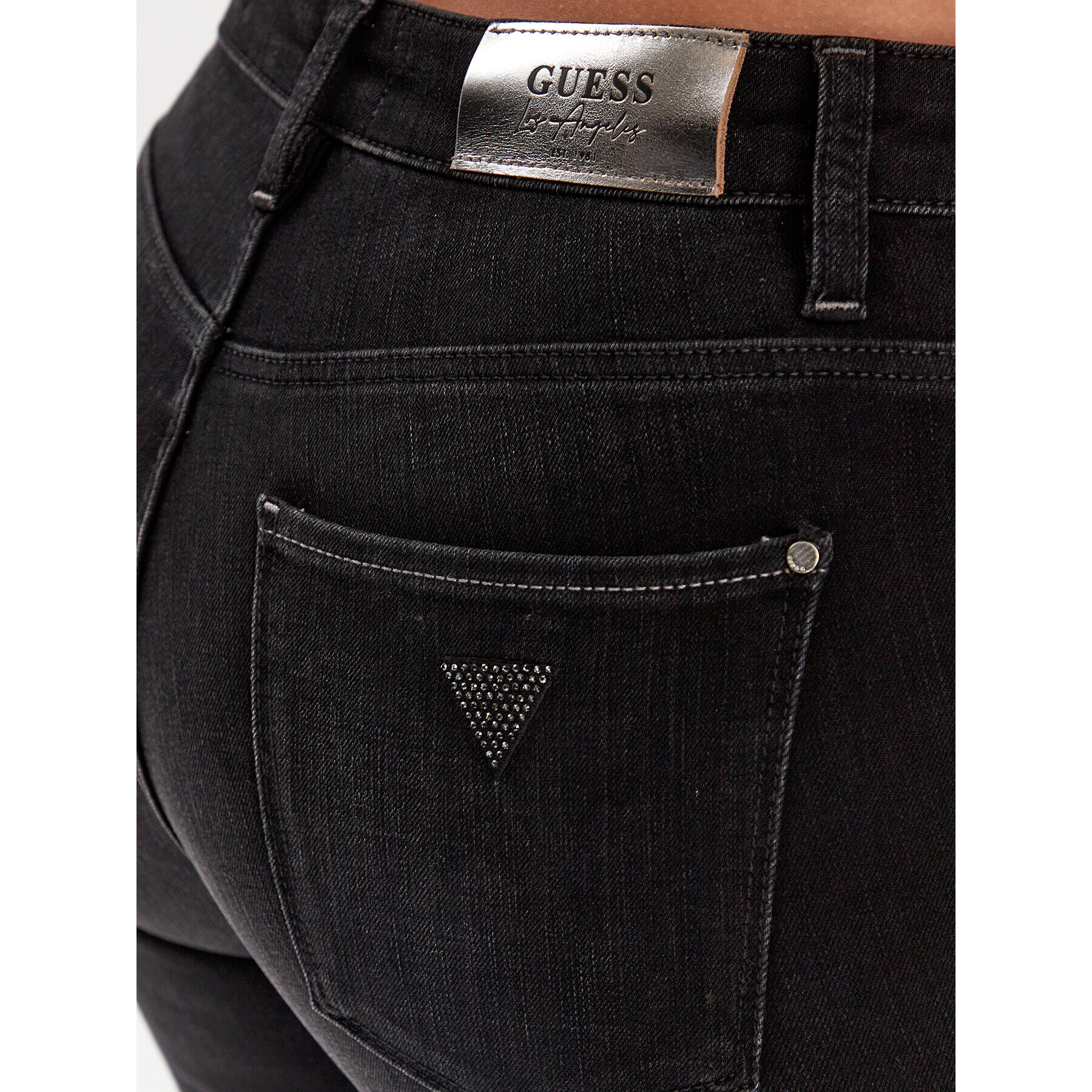 Guess Jeansy W3YAJ3 D4PY1 Černá Skinny Fit - Pepit.cz