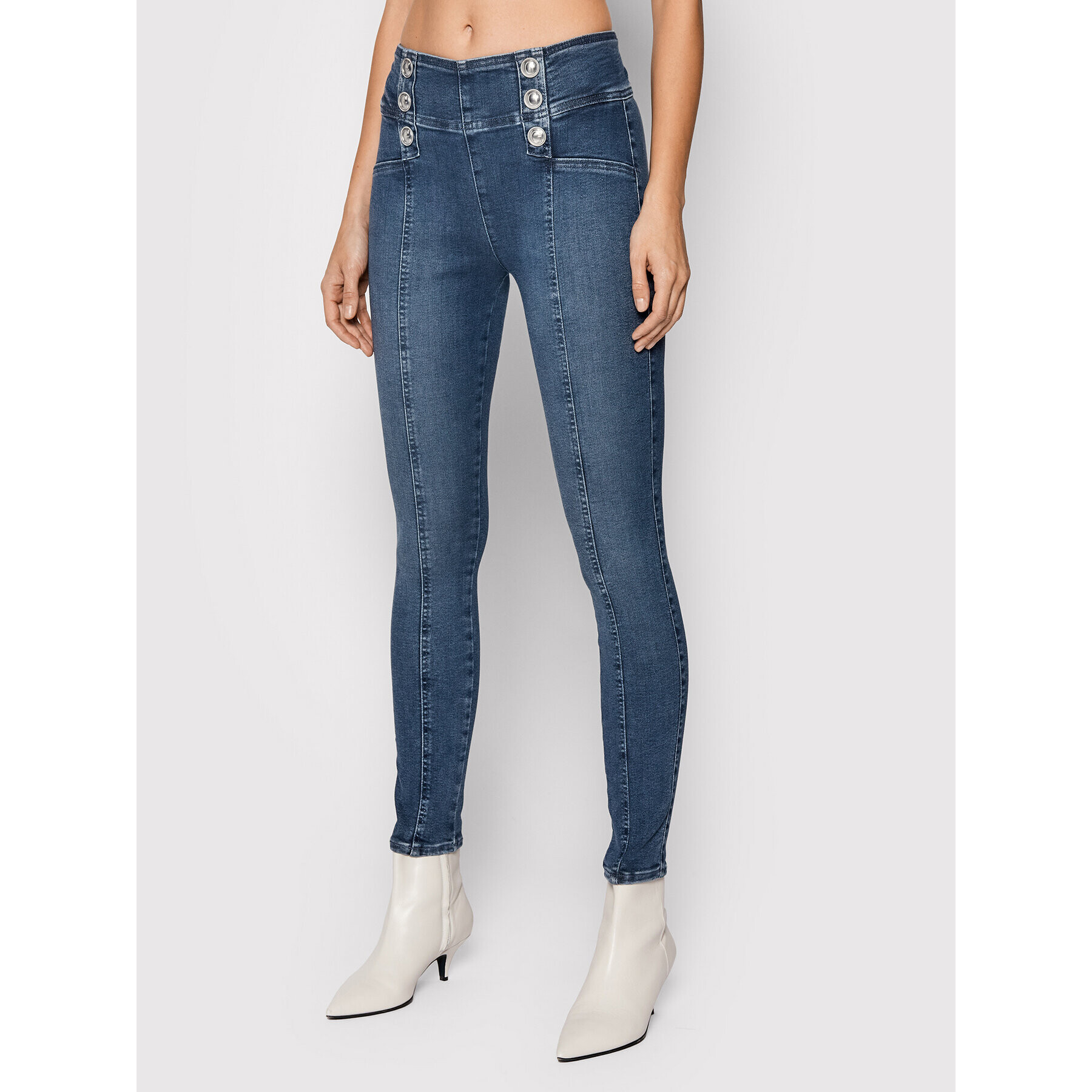 Guess Jeggins W1BA39 D46D0 Modrá Skinny Fit - Pepit.cz