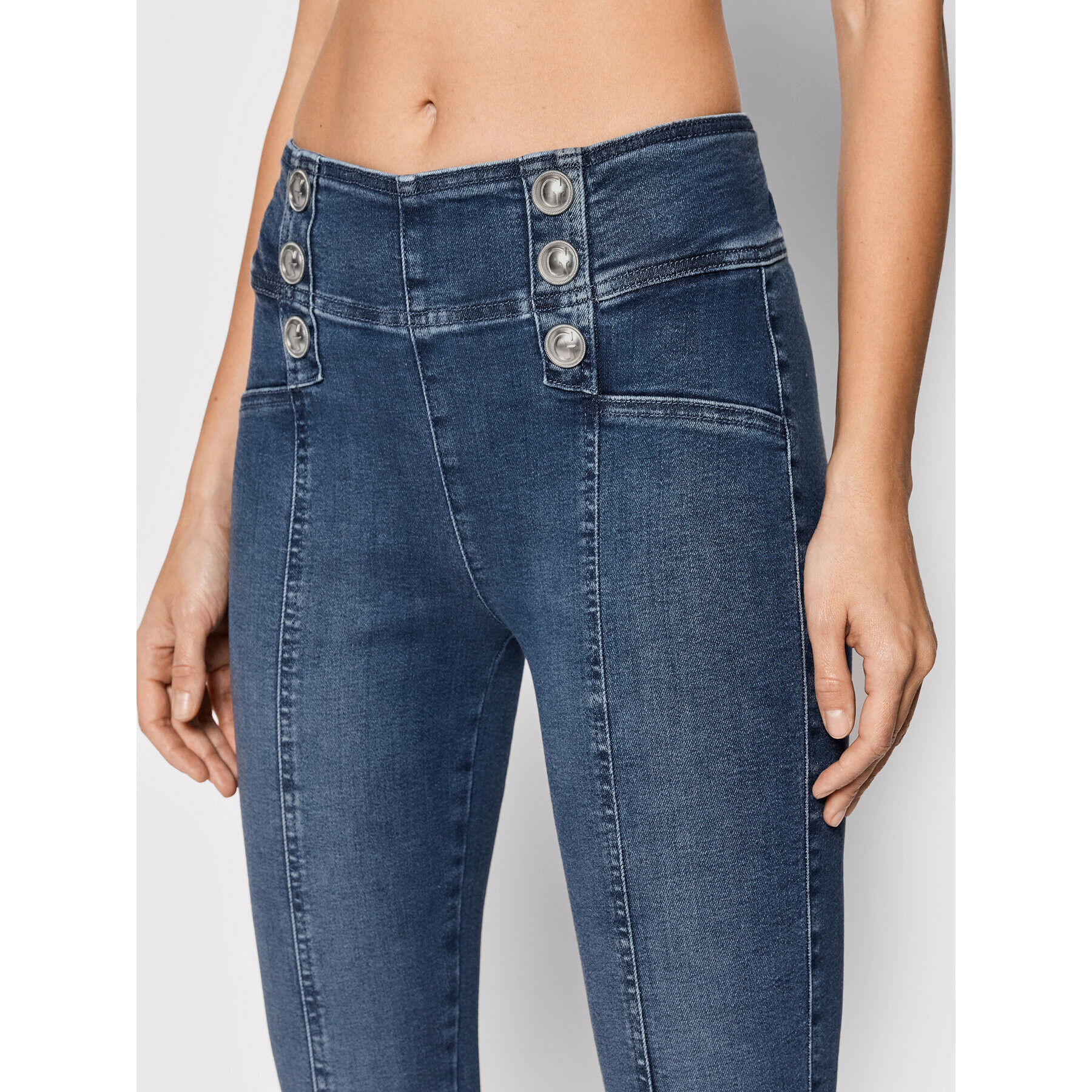 Guess Jeggins W1BA39 D46D0 Modrá Skinny Fit - Pepit.cz