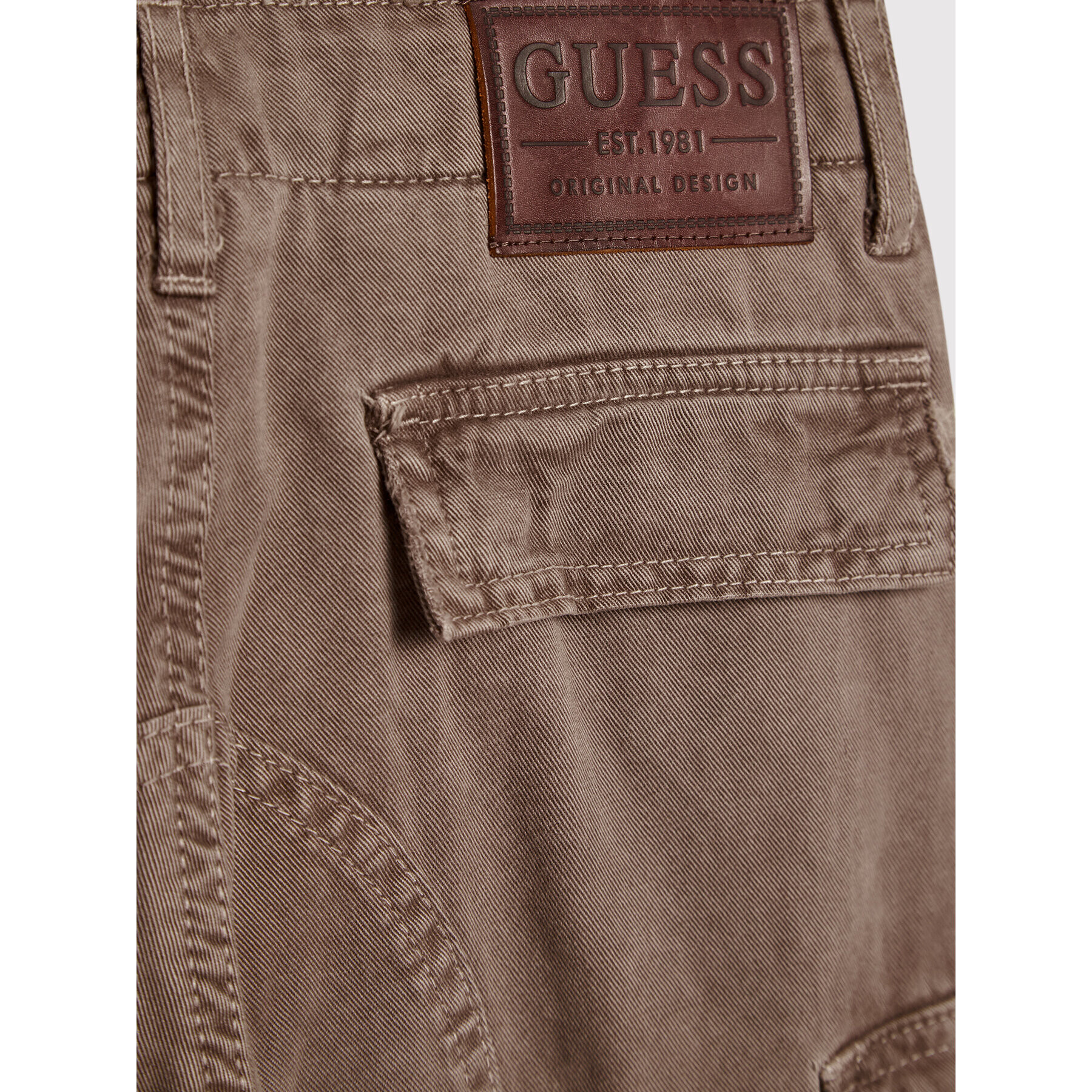 Guess Joggers kalhoty L1YB09 WE1L0 Hnědá Regular Fit - Pepit.cz