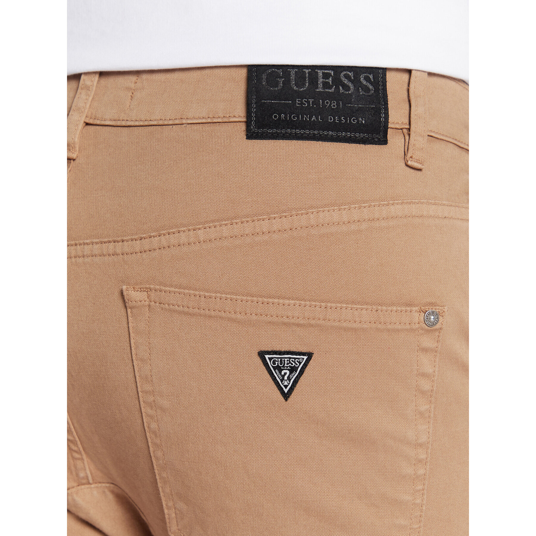 Guess Joggers kalhoty M2BB17 WEYA3 Béžová Slim Fit - Pepit.cz