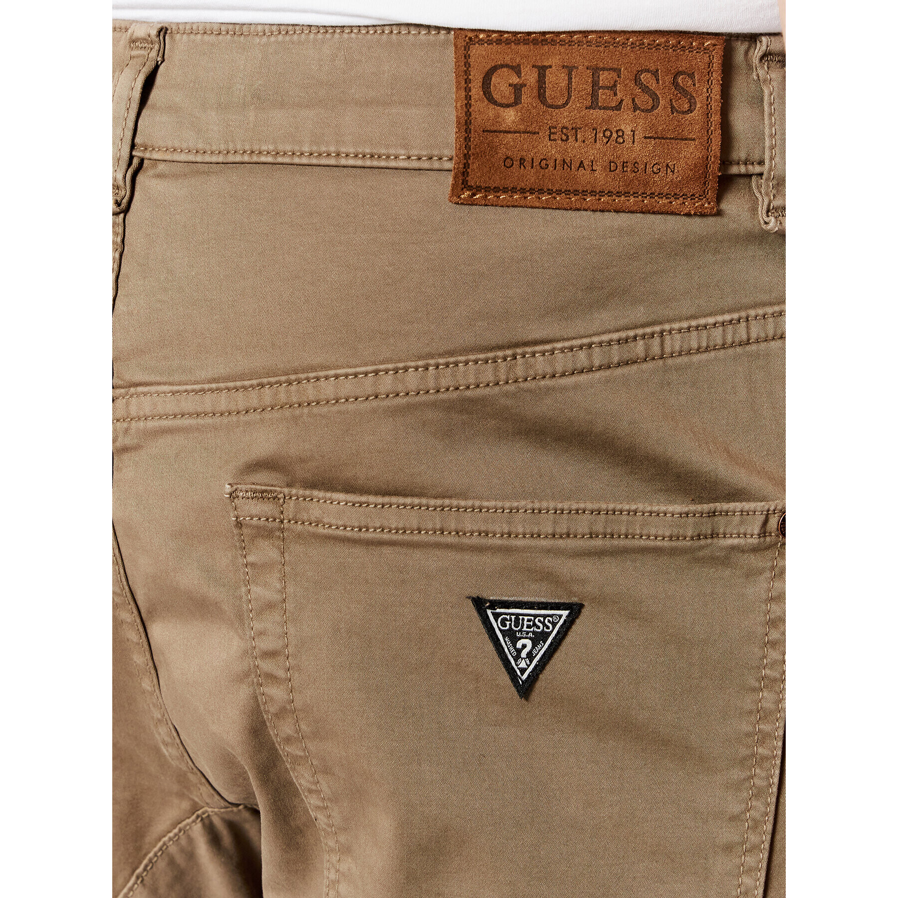 Guess Joggers kalhoty New Combat M1BB17 WDD52 Hnědá Slim Fit - Pepit.cz