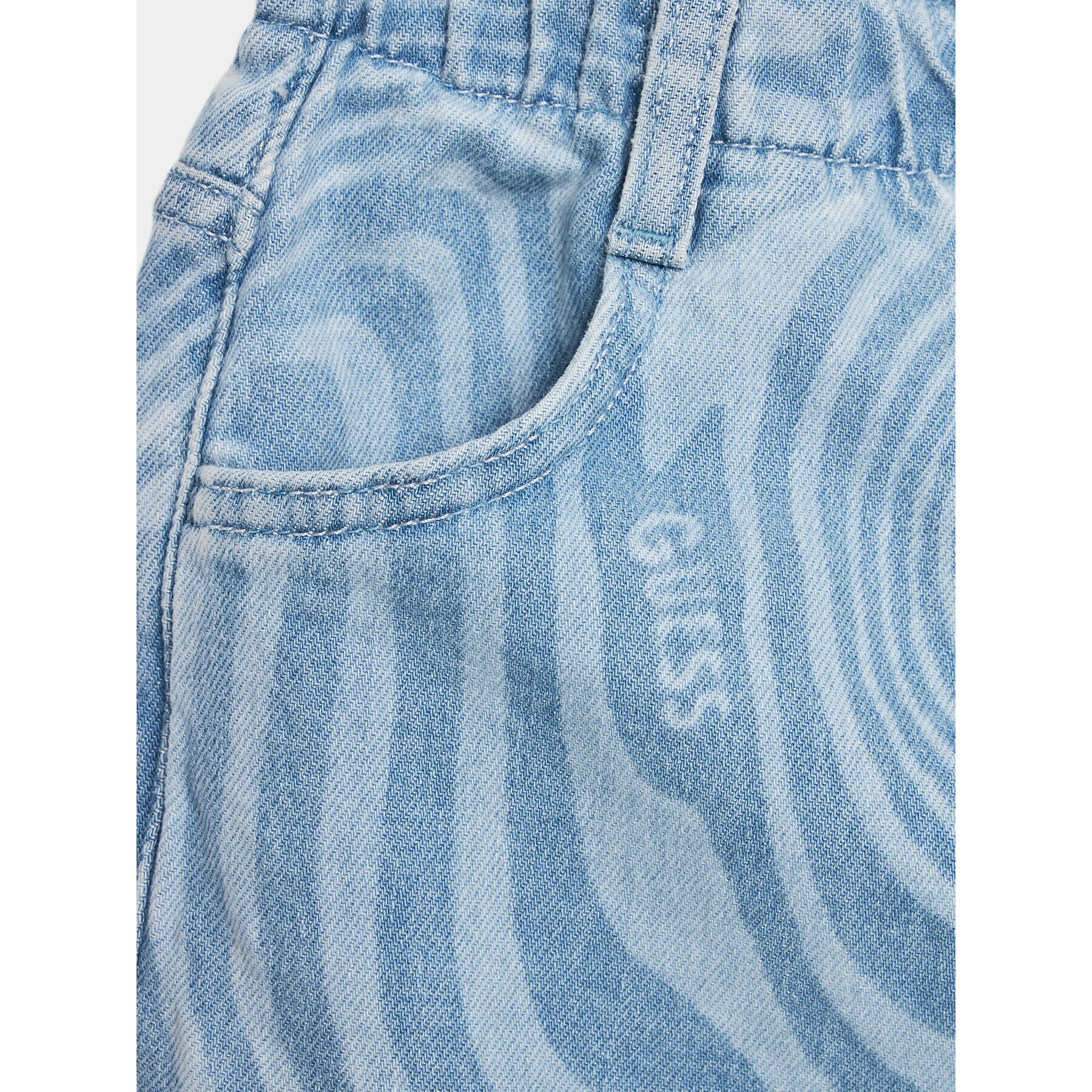 Guess Kalhoty z materiálu J3YA09 D4WF0 Modrá Relaxed Fit - Pepit.cz