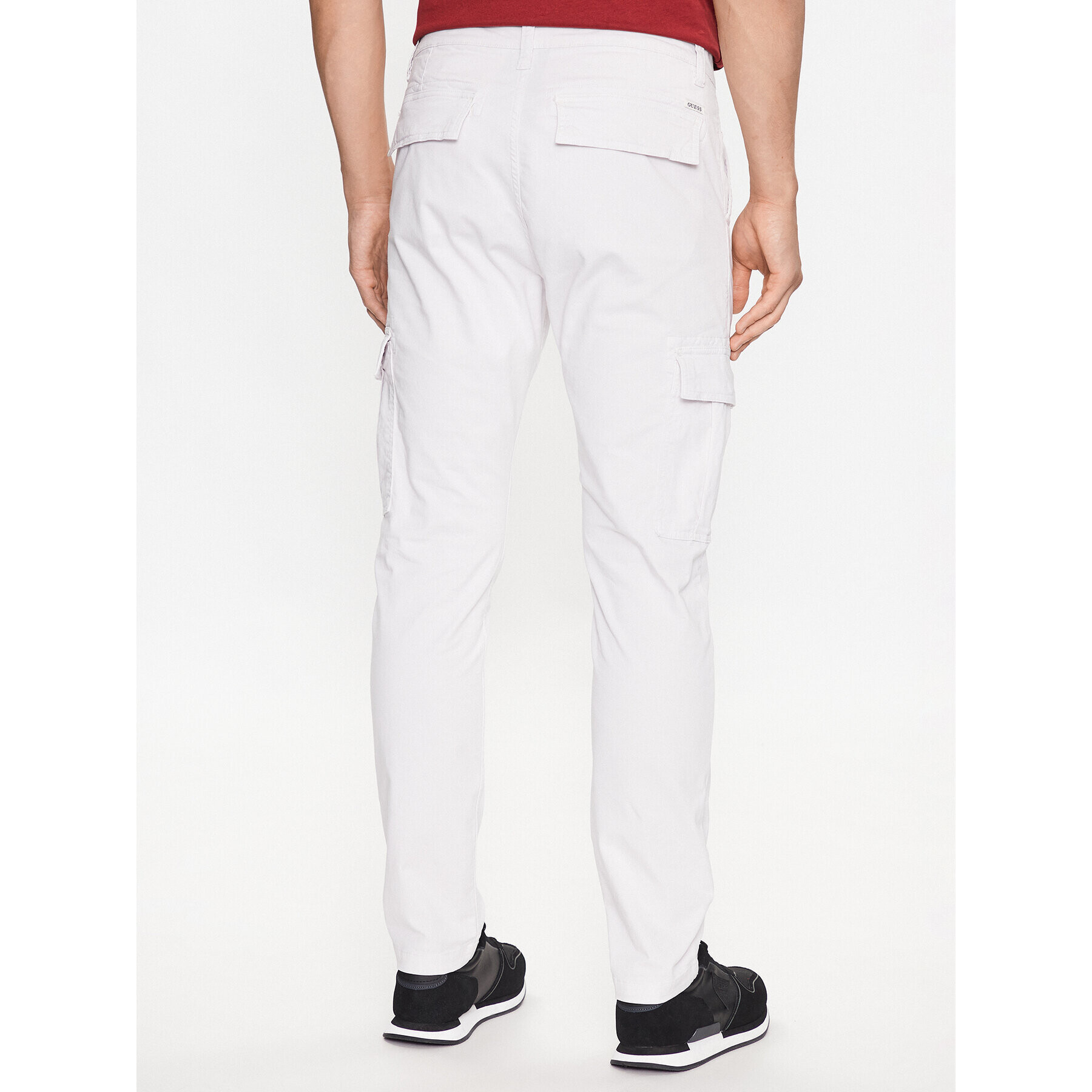 Guess Kalhoty z materiálu M2GB27 WCNZ0 Bílá Slim Fit - Pepit.cz