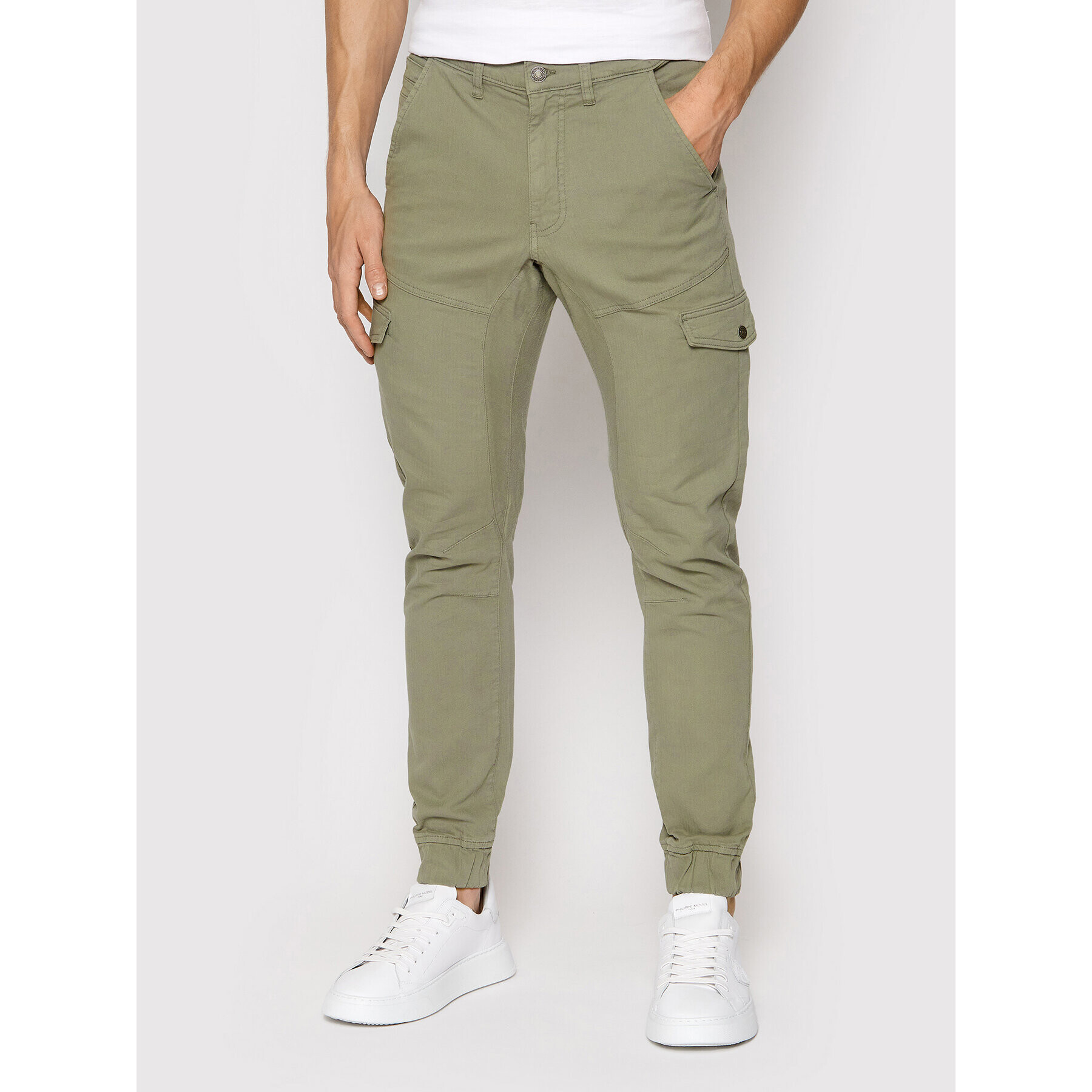 Guess Kalhoty z materiálu New Combat M2RB17 WEDW1 Zelená Slim Fit - Pepit.cz