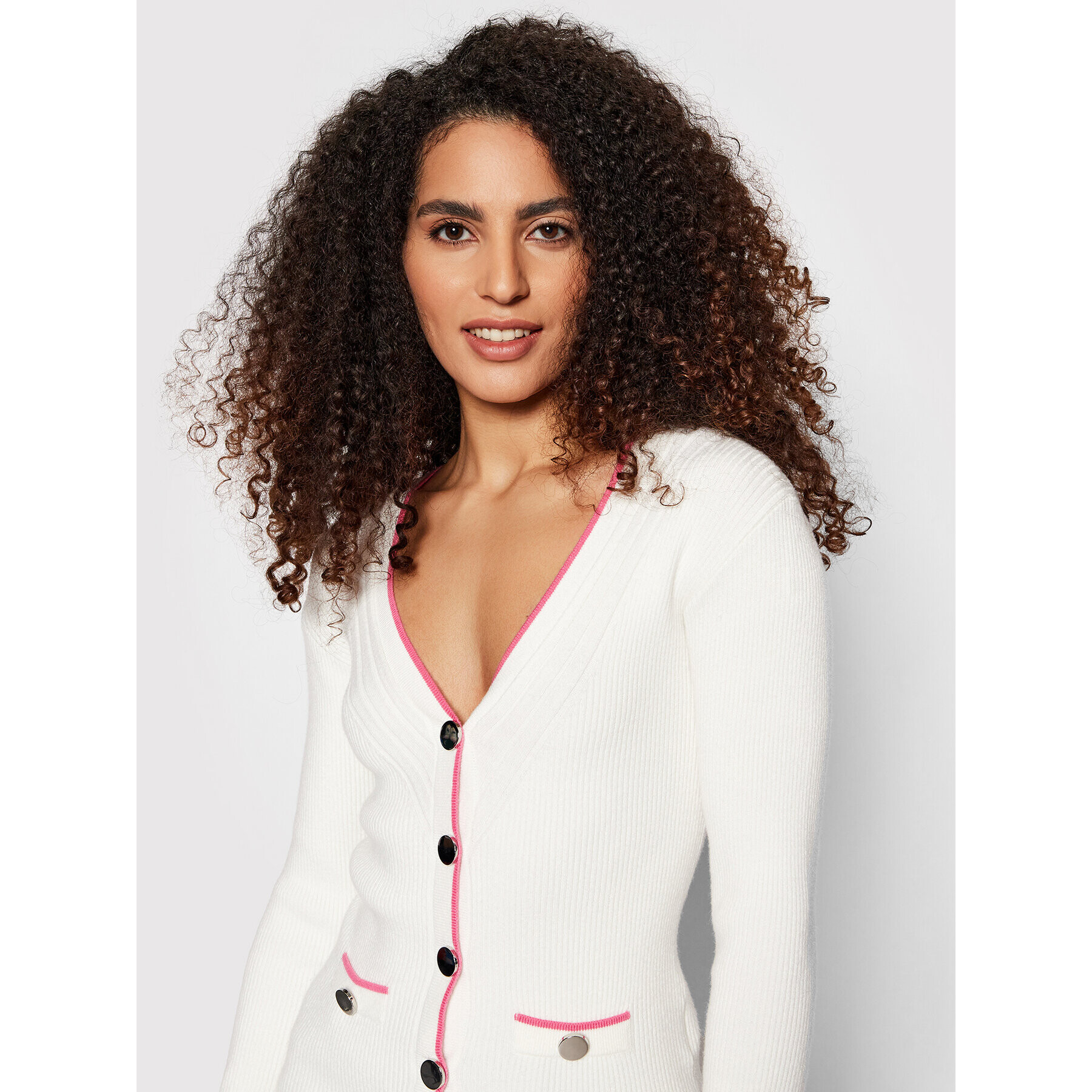 Guess Kardigan Erica Cardi W1BR22 Z2V40 Bílá Slim Fit - Pepit.cz