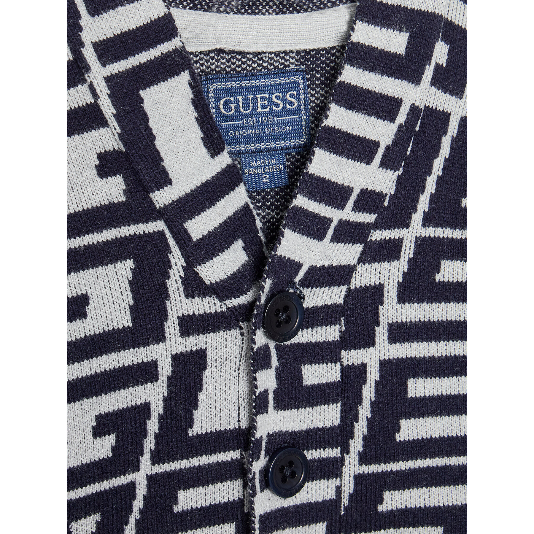 Guess Kardigan N2BR03 Z32M0 Šedá Regular Fit - Pepit.cz