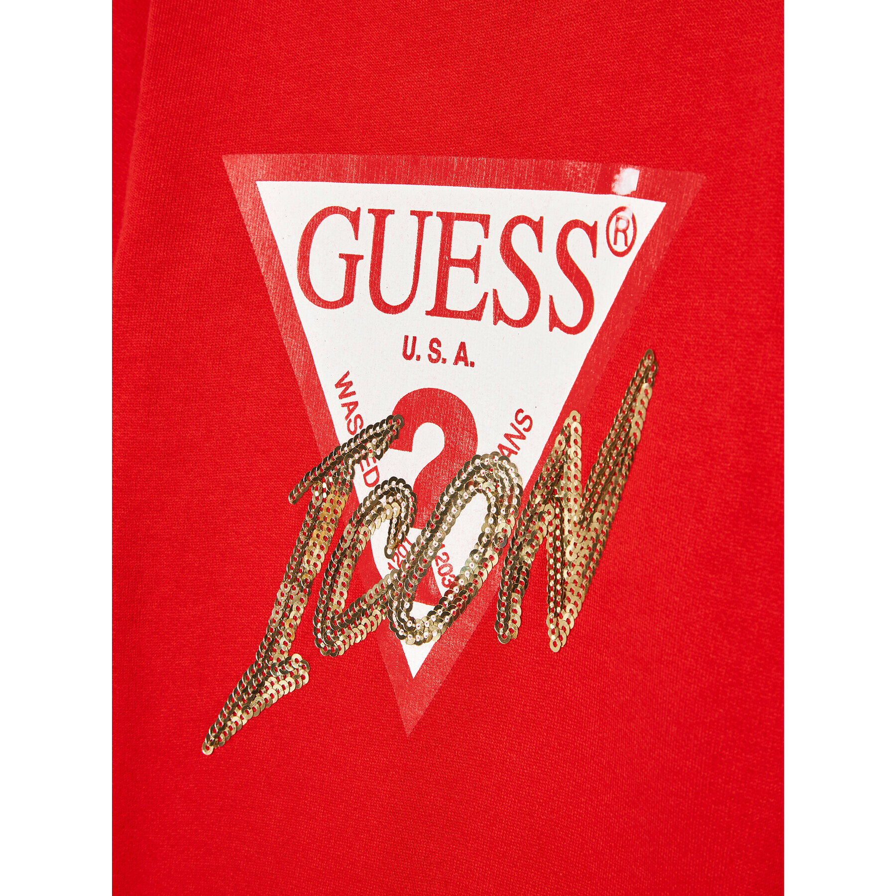 Guess Každodenní šaty A2BK05 KAD73 Červená Regular Fit - Pepit.cz