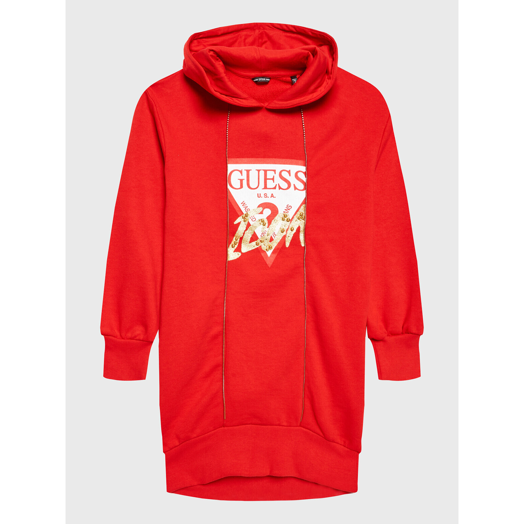 Guess Každodenní šaty J2BK11 KAD73 Červená Regular Fit - Pepit.cz