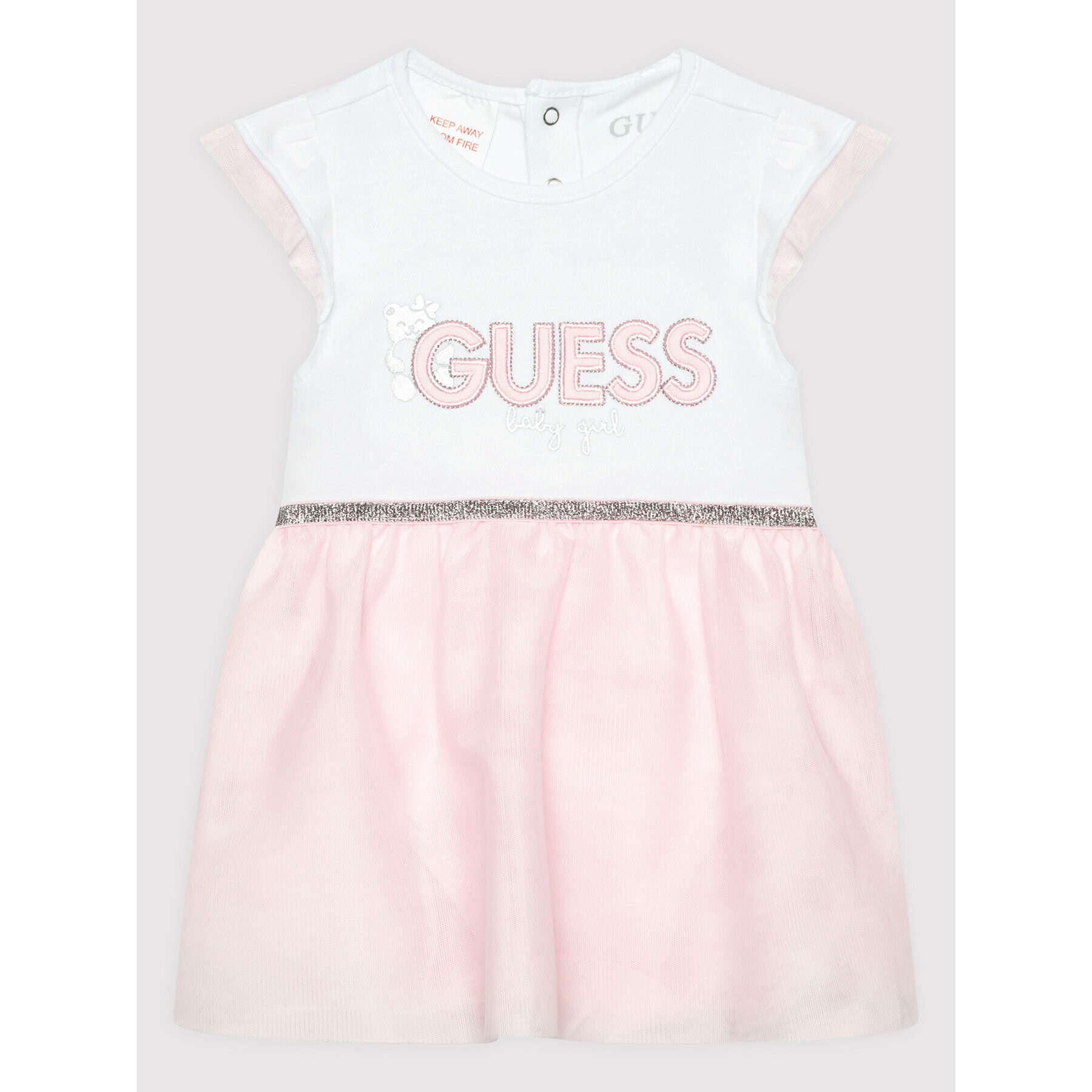 Guess Každodenní šaty S2RG08 J1300 Růžová Regular Fit - Pepit.cz