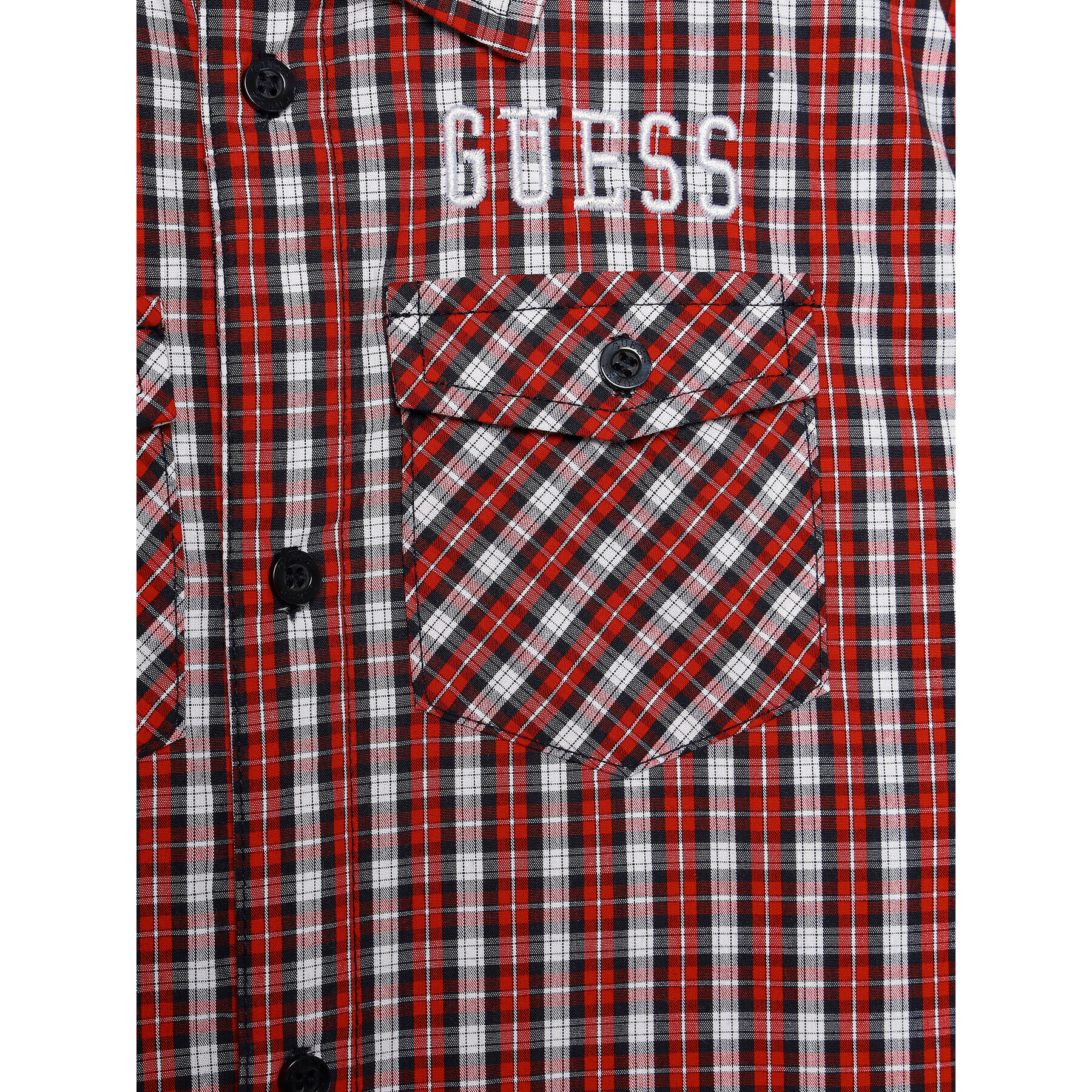 Guess Košile L3BH03 WCSQ0 Červená Regular Fit - Pepit.cz