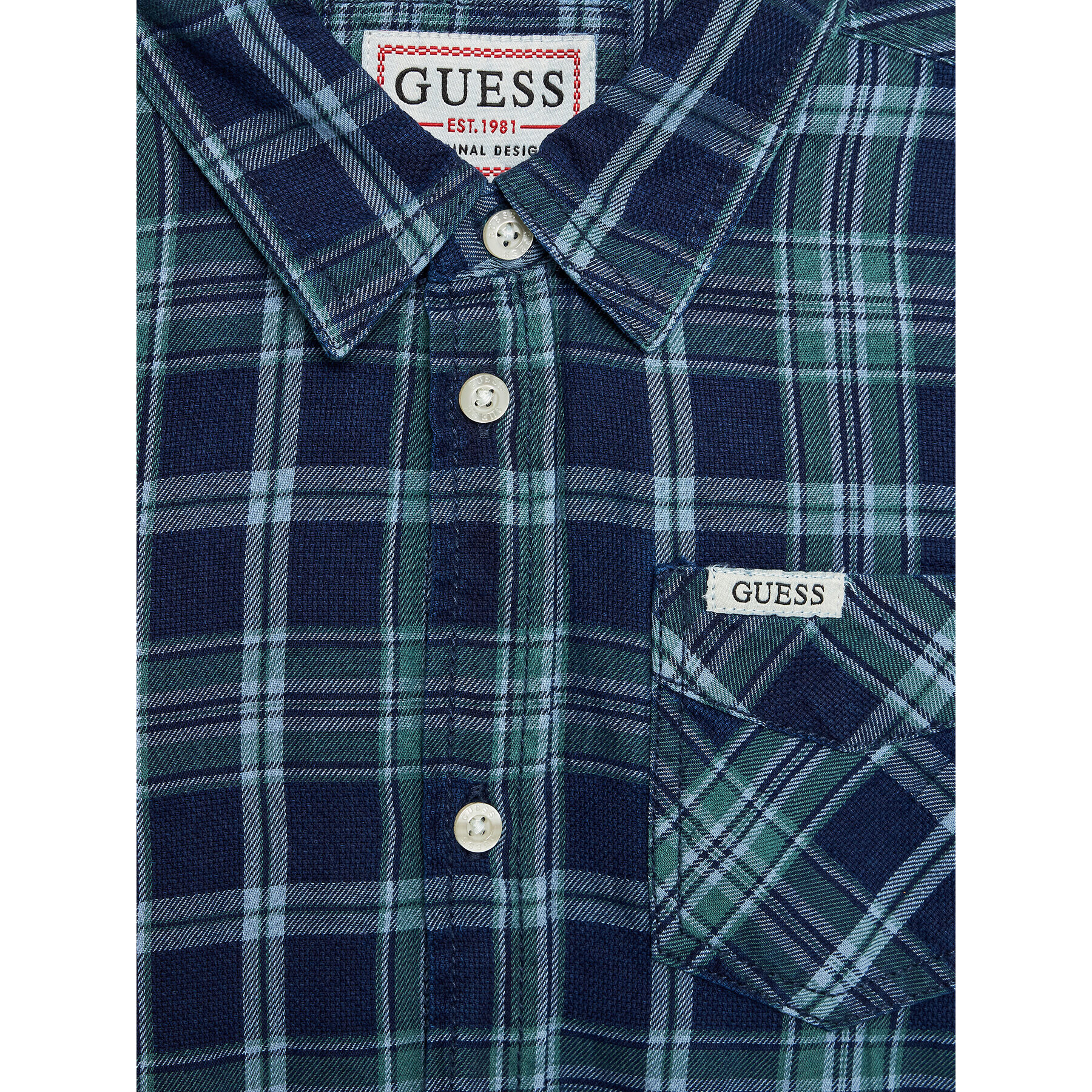 Guess Košile L3YH00 D52G1 Tmavomodrá Regular Fit - Pepit.cz