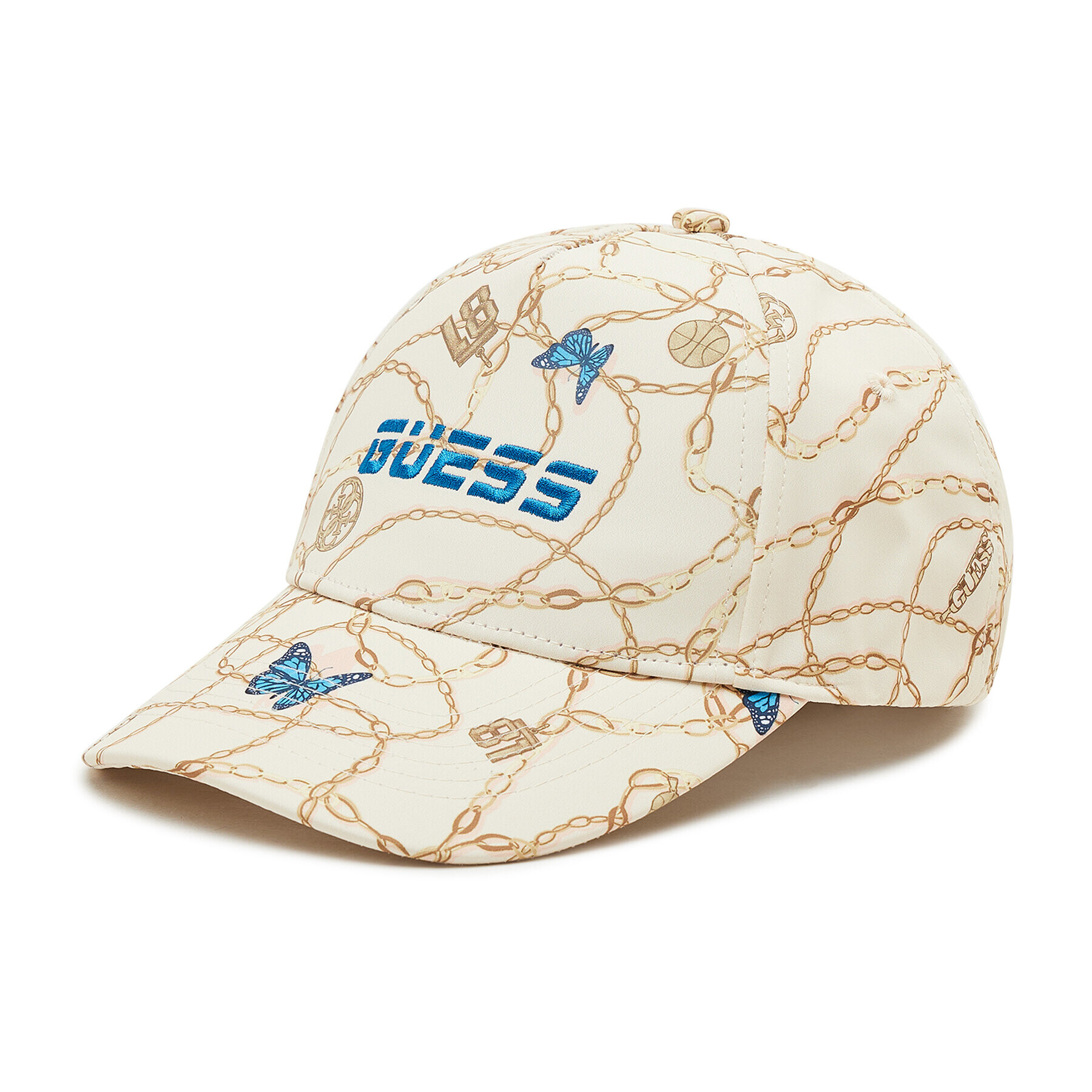 Guess Kšiltovka Printed Cap V2GZ07 WO088 Béžová - Pepit.cz