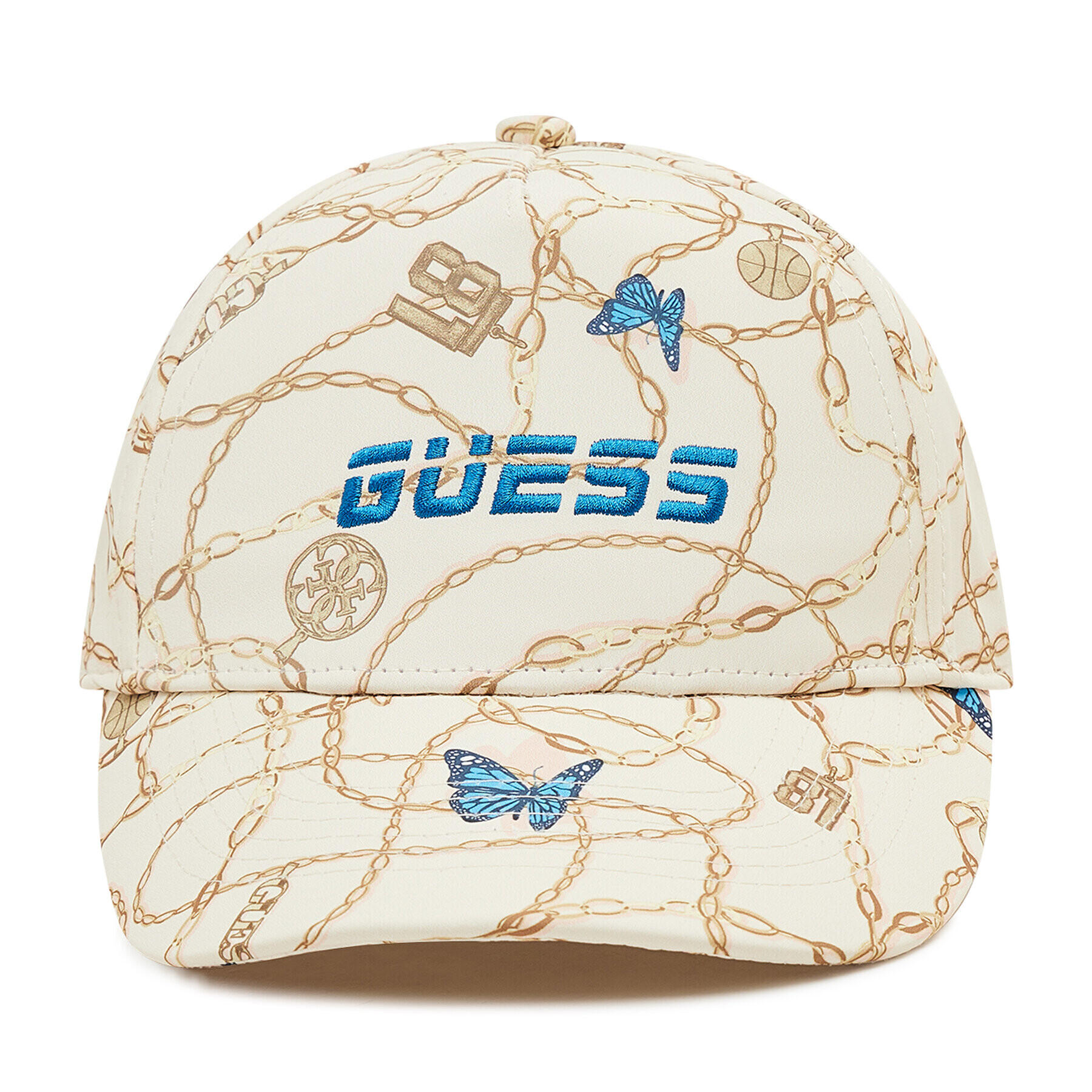 Guess Kšiltovka Printed Cap V2GZ07 WO088 Béžová - Pepit.cz