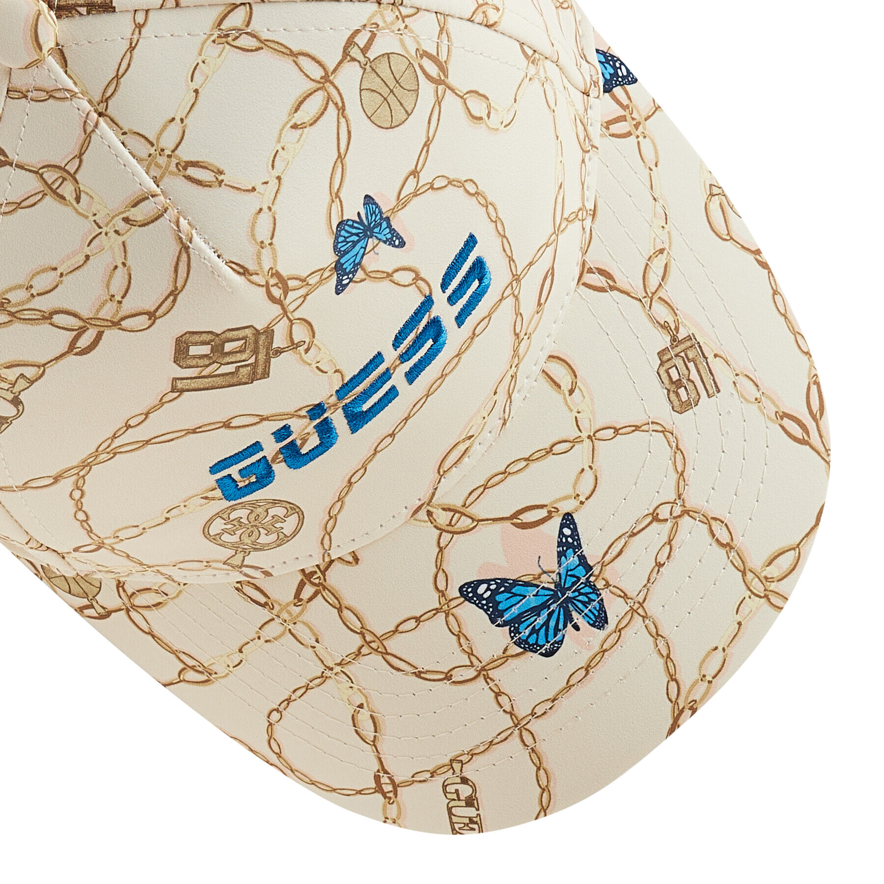 Guess Kšiltovka Printed Cap V2GZ07 WO088 Béžová - Pepit.cz