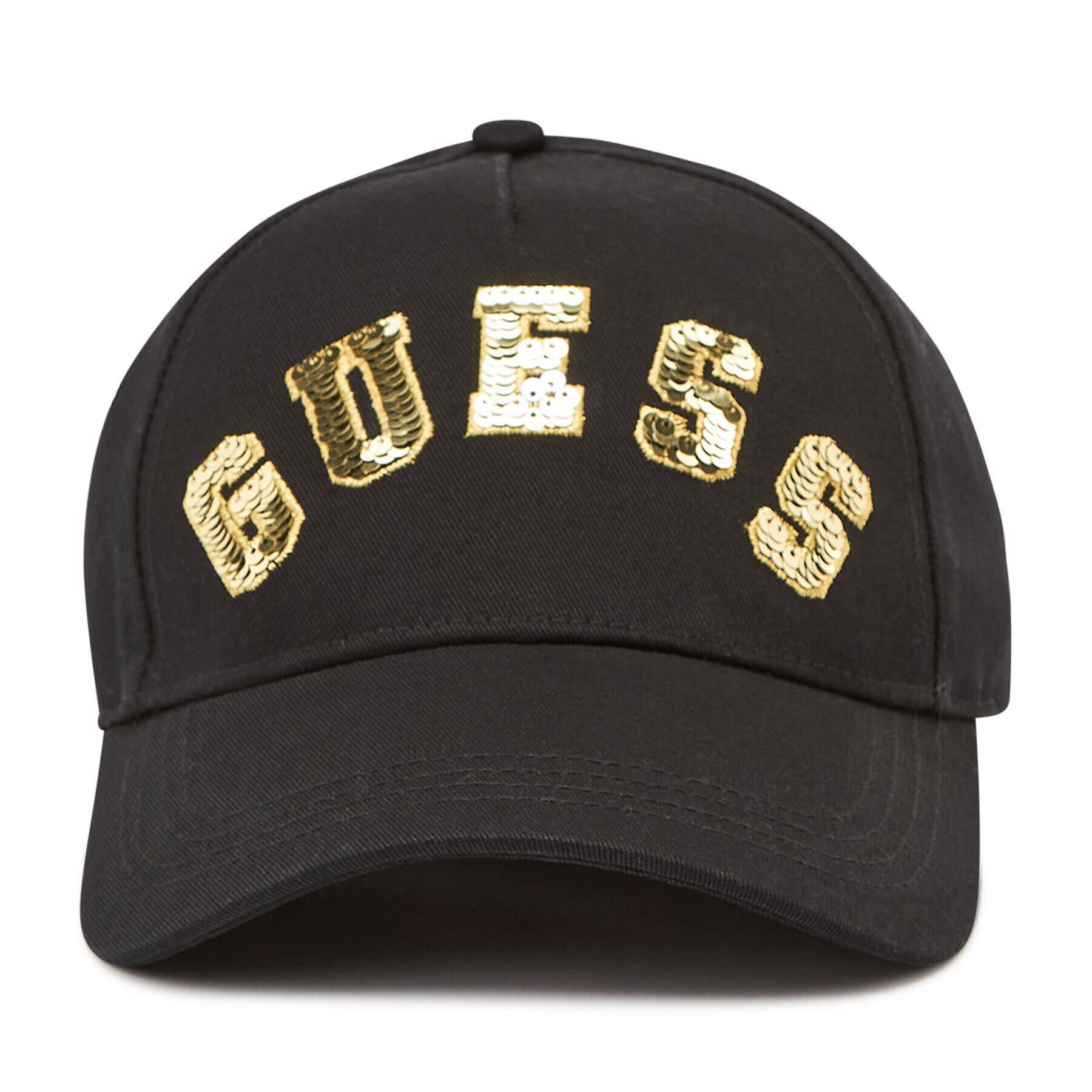 Guess Kšiltovka Sequin Logo Baseball Cap AW8614 COT01 Černá - Pepit.cz