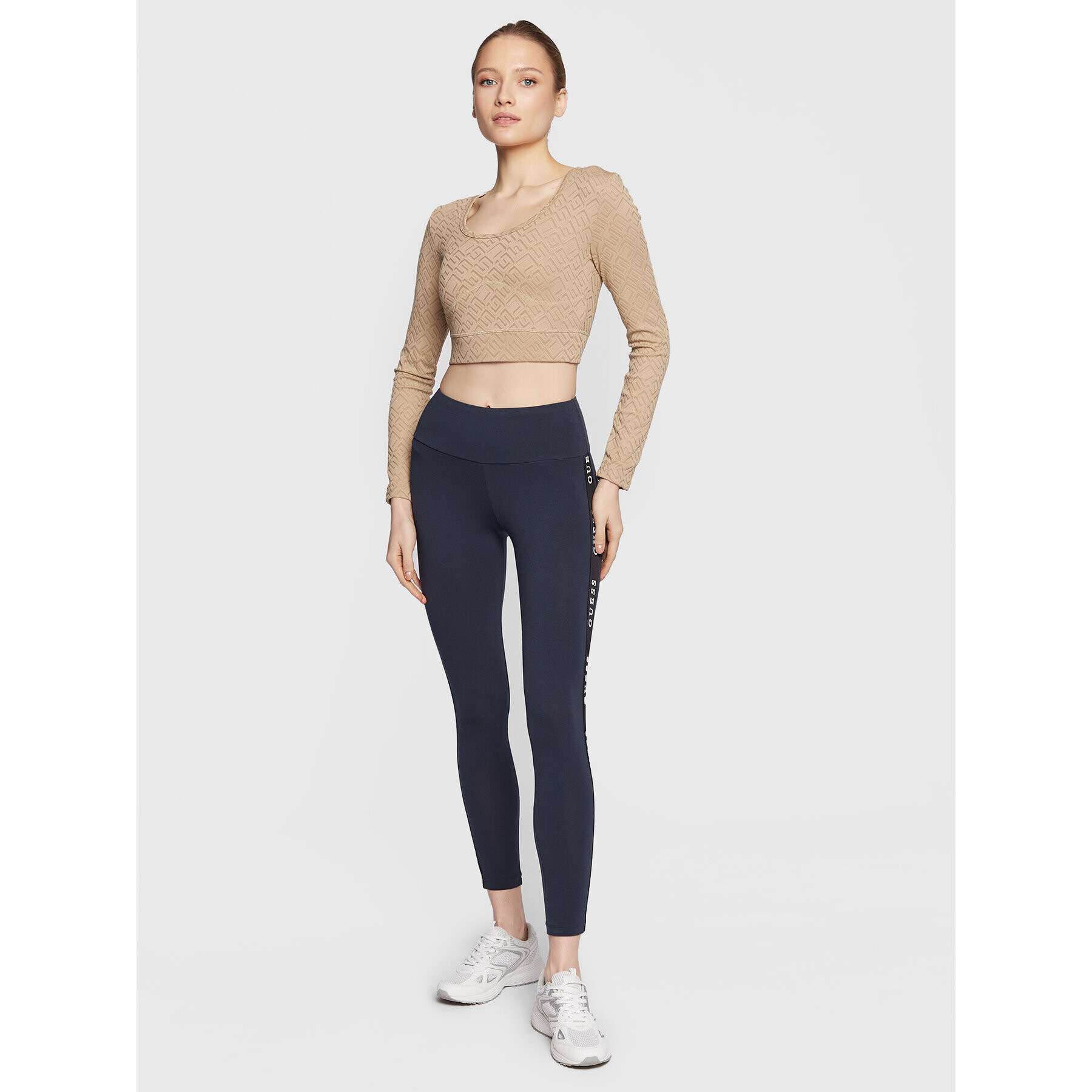 Guess Legíny Aline V2YB14 KABR0 Tmavomodrá Slim Fit - Pepit.cz