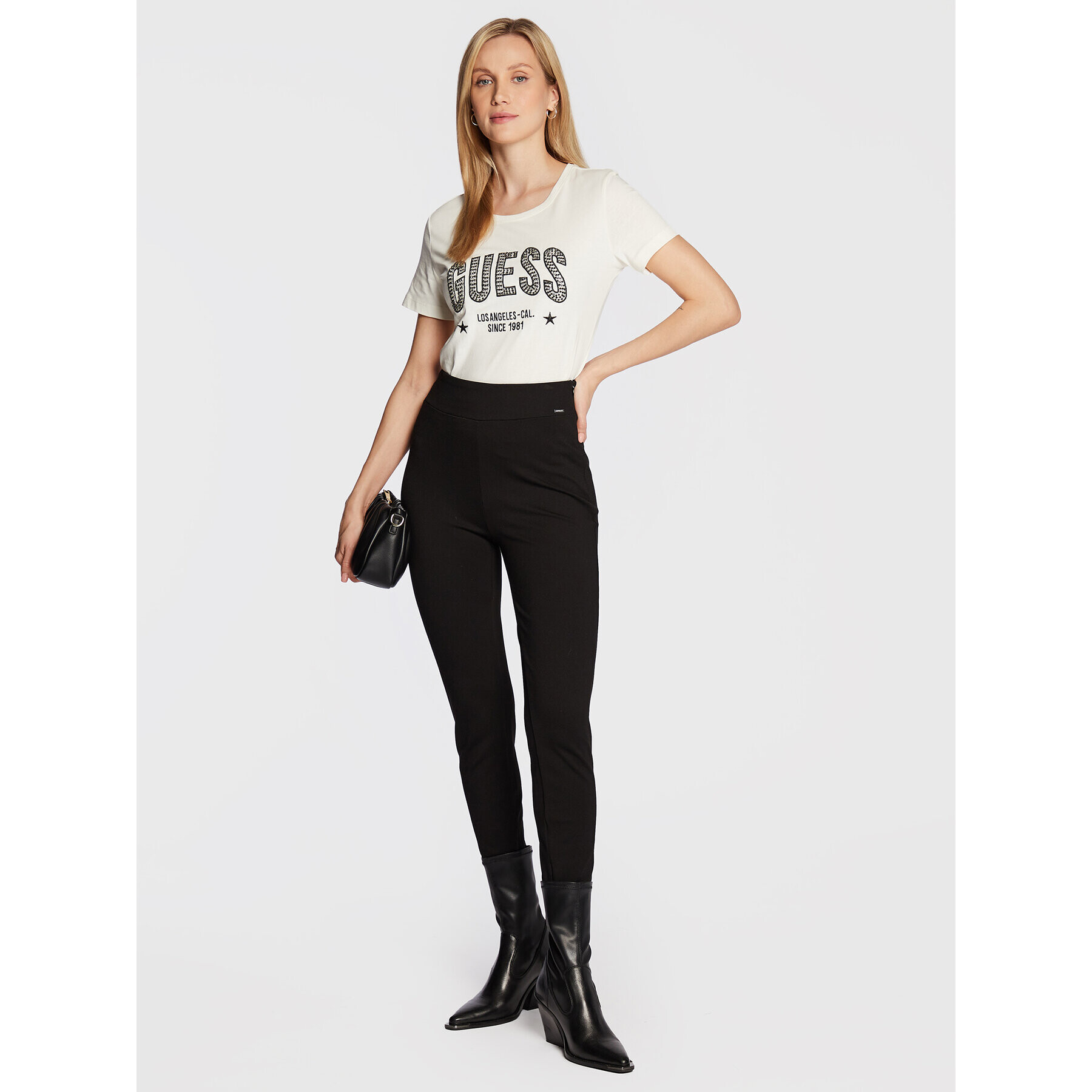 Guess Legíny New Priscilla W2YB16 K8RN0 Černá Slim Fit - Pepit.cz