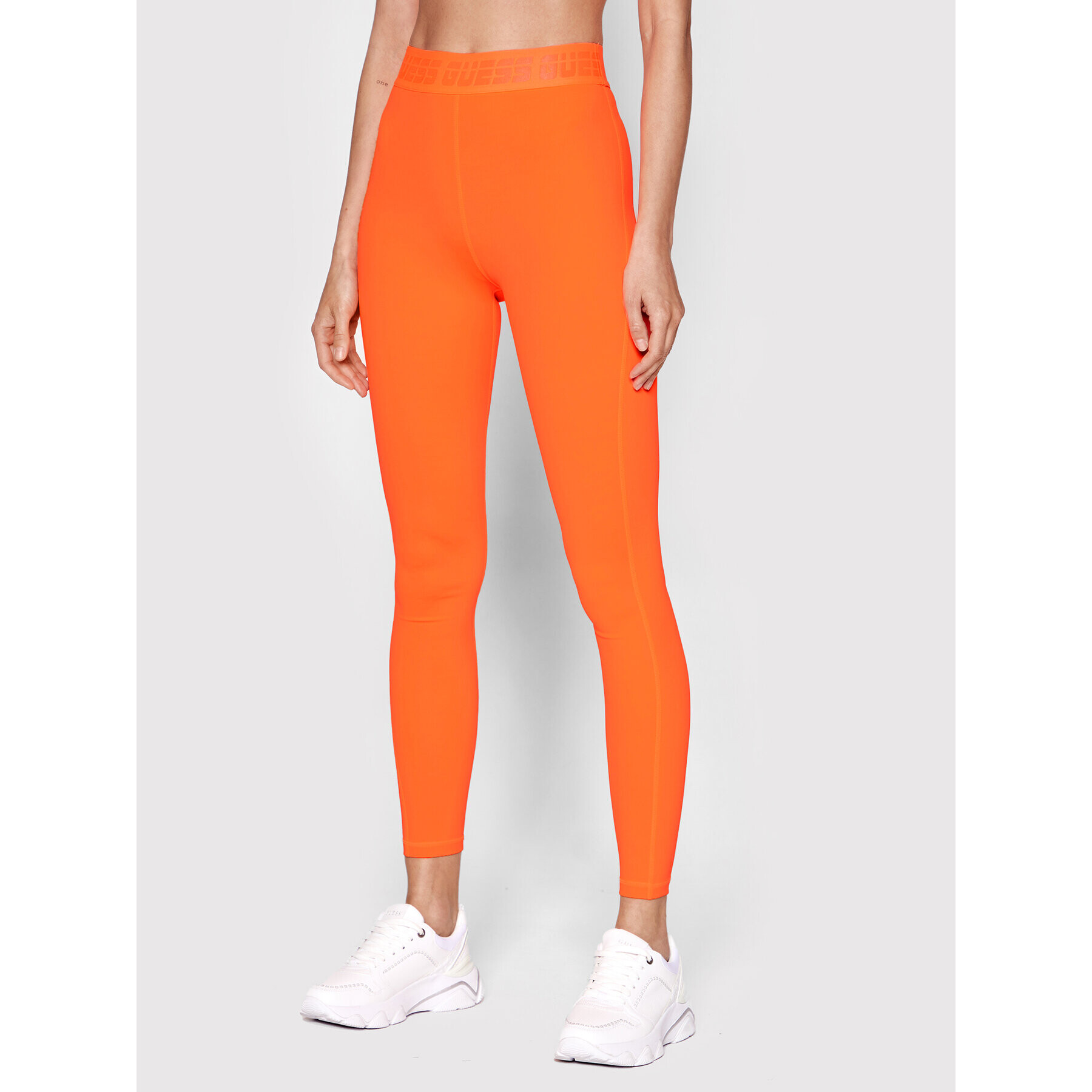 Guess Legíny V2GB13 MC049 Oranžová Slim Fit - Pepit.cz