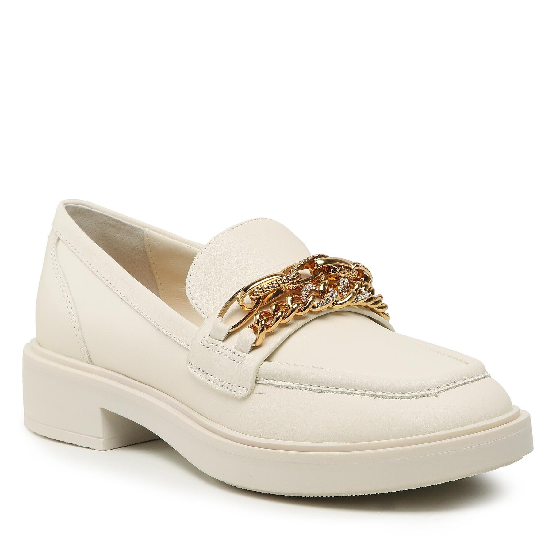 Guess Loafersy Kabele FL5KBL LEA14 Béžová - Pepit.cz