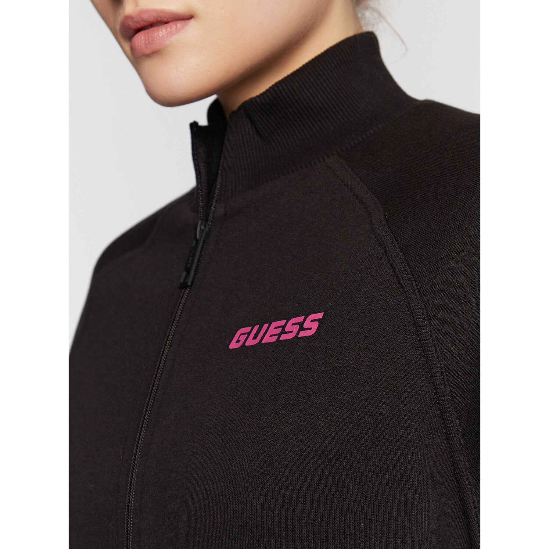 Guess Mikina Adrianna V3RQ00 KBGQ2 Černá Regular Fit - Pepit.cz