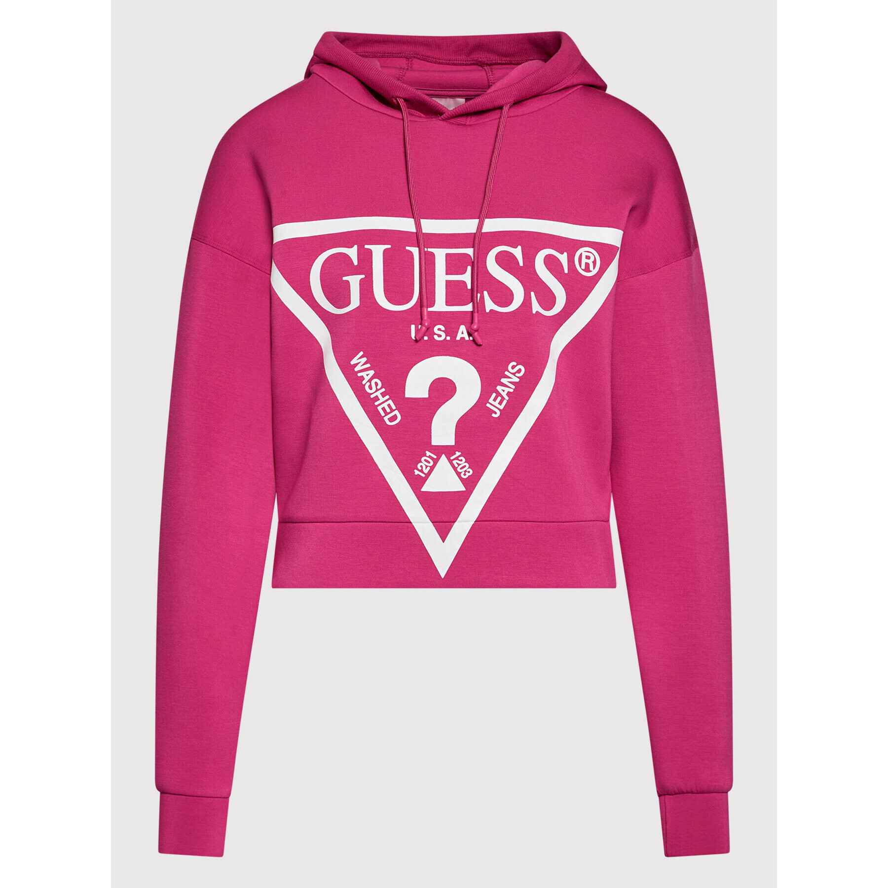 Guess Mikina Alisa O1GA29 KAMN2 Růžová Regular Fit - Pepit.cz