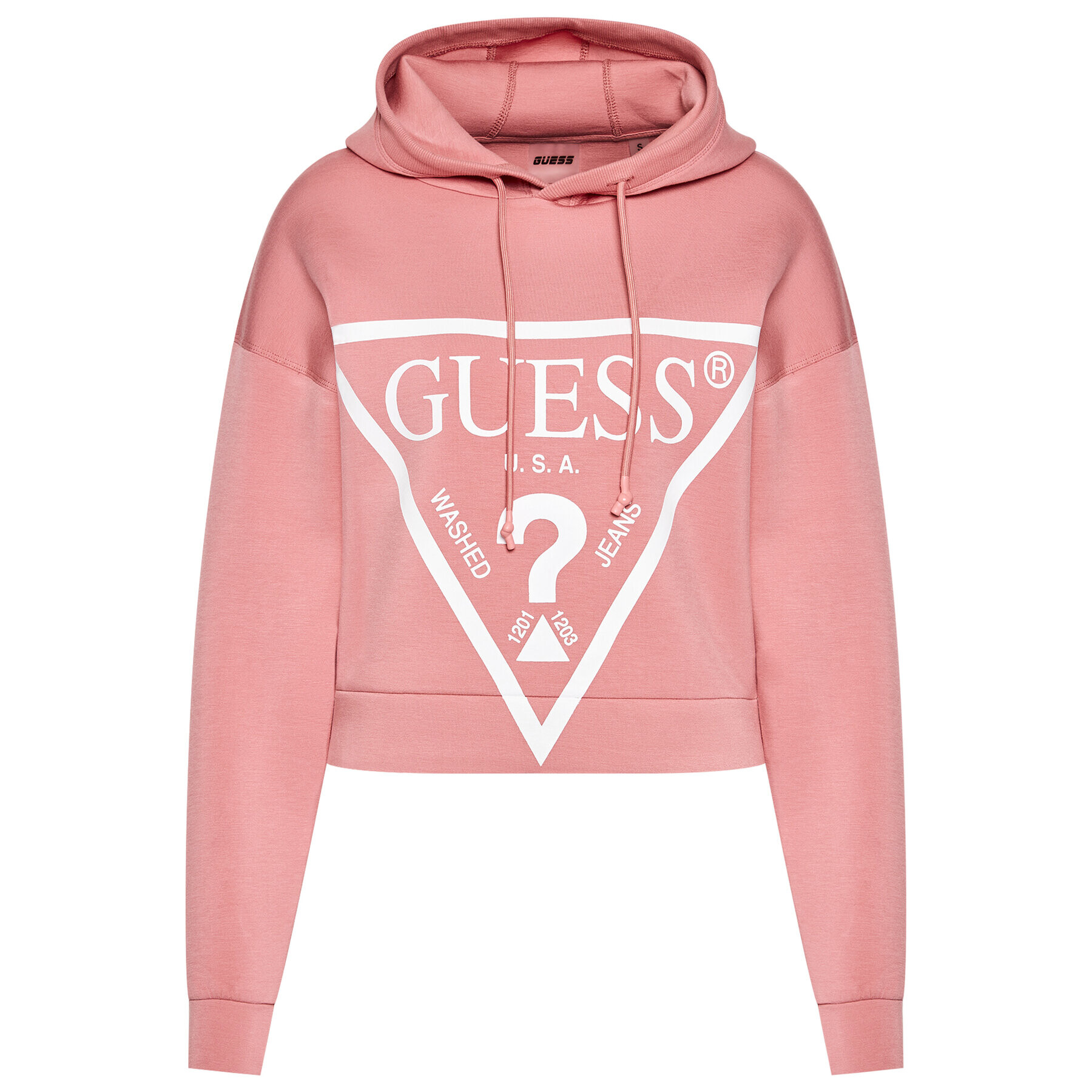 Guess Mikina Alisa O1GA29 KAMN2 Růžová Comfort Fit - Pepit.cz