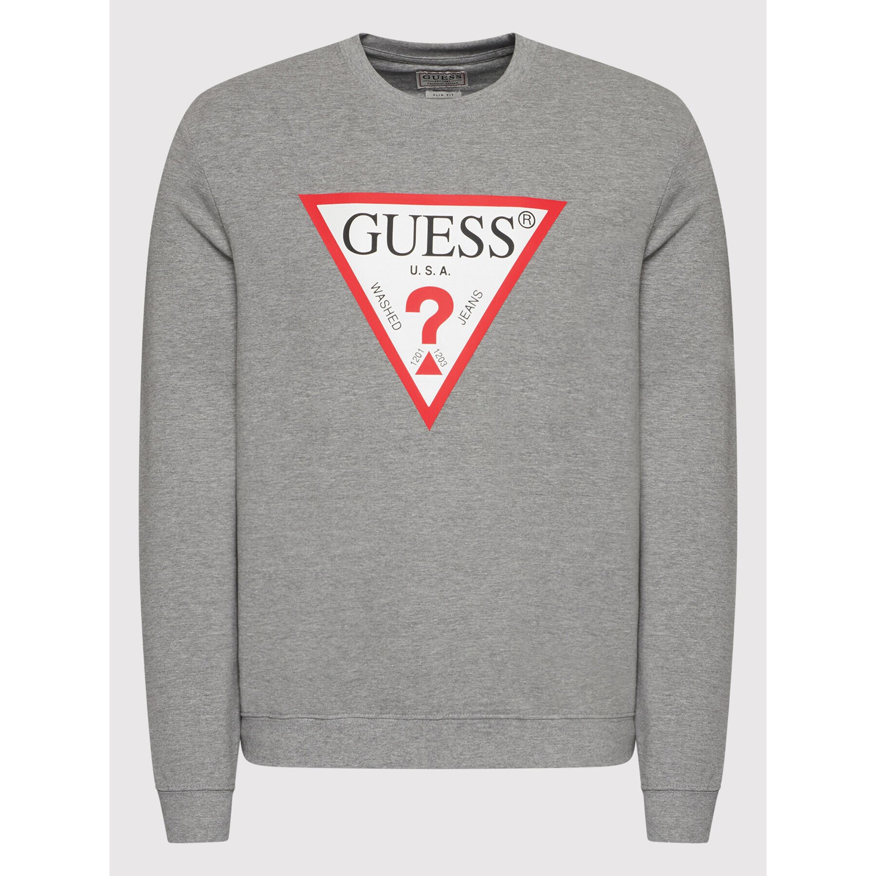 Guess Mikina Audley M2YQ37 K6ZS1 Šedá Slim Fit - Pepit.cz