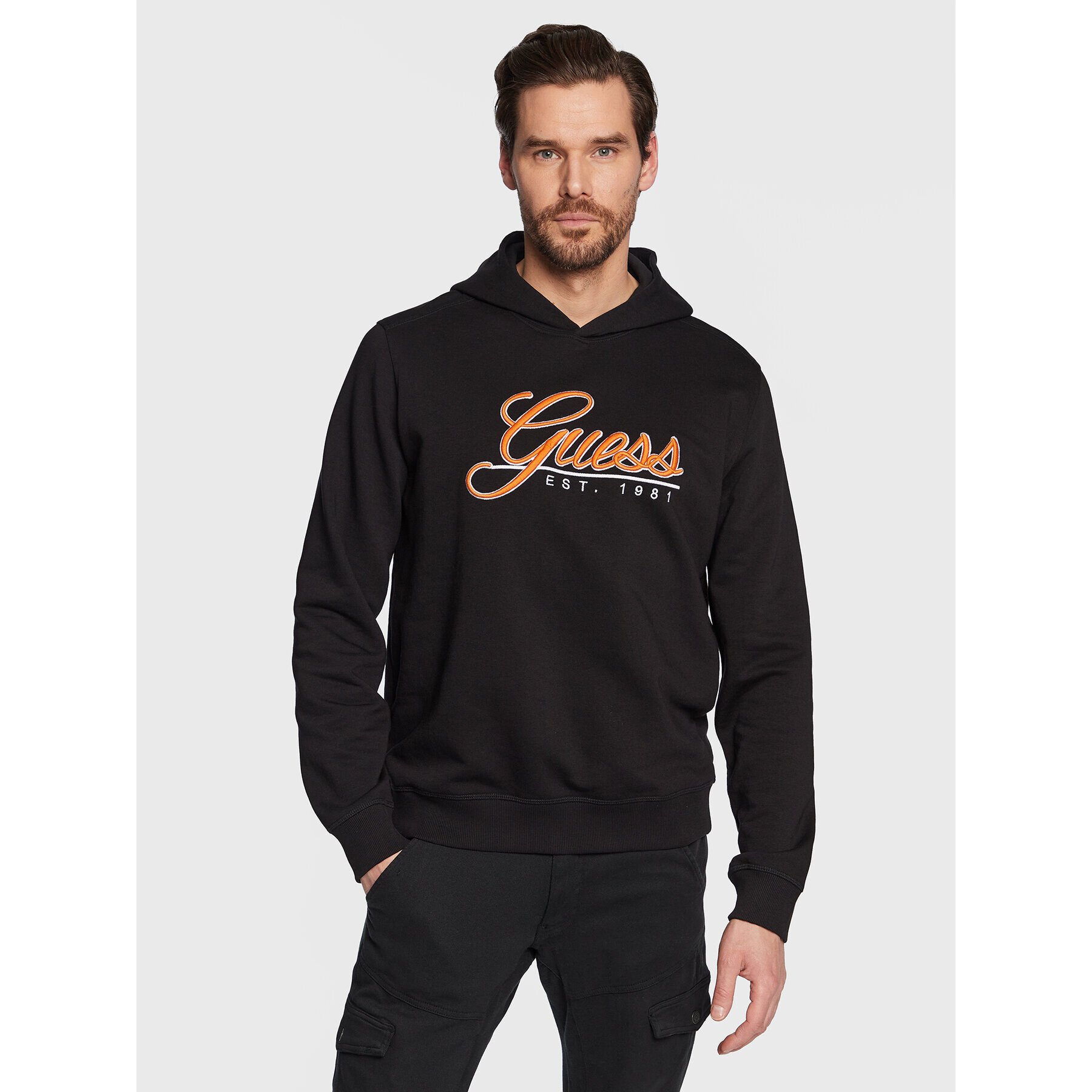 Guess Mikina Beau M3GQ36 KBK32 Černá Slim Fit - Pepit.cz