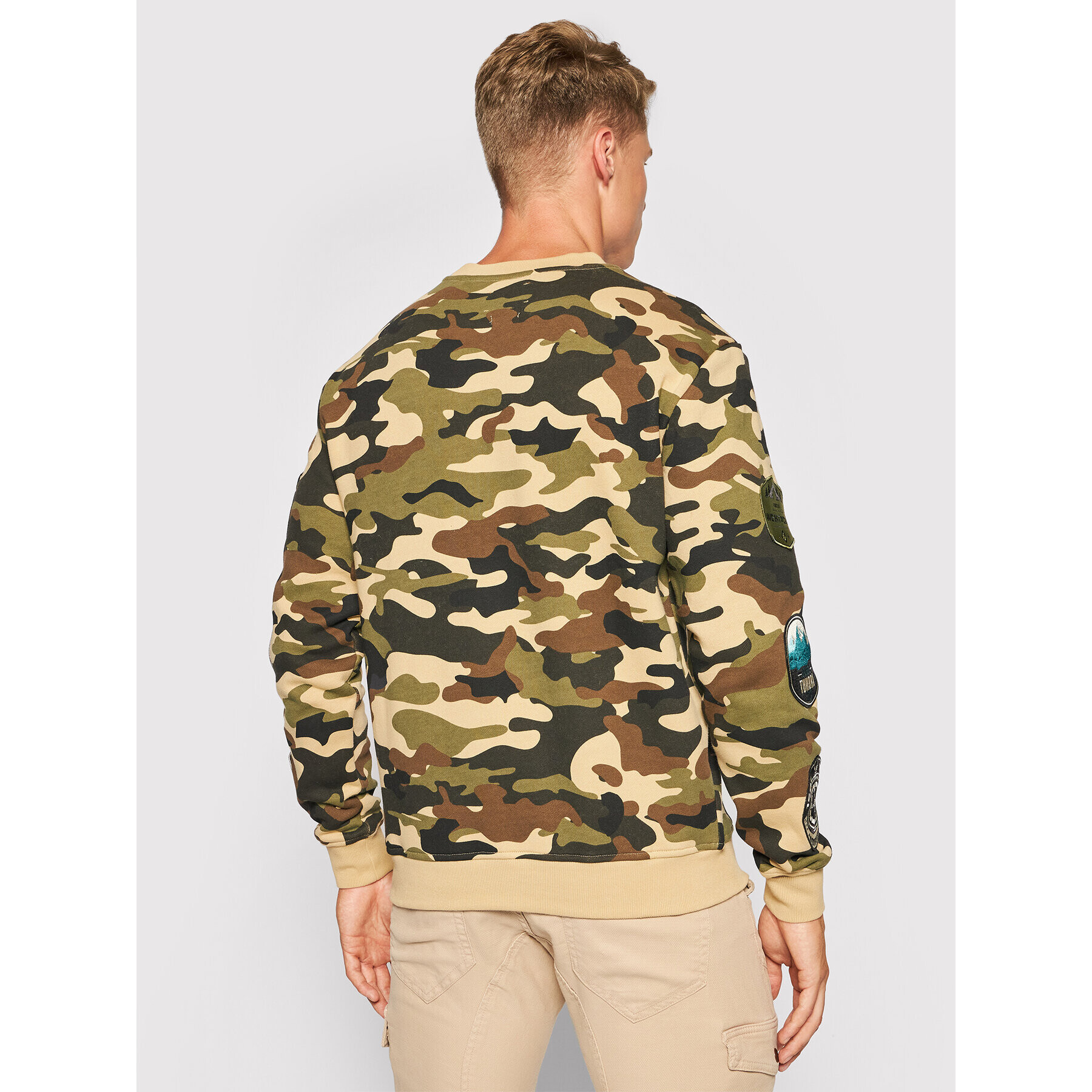 Guess Mikina Camouflage M1YQ57 K9V31 Barevná Regular Fit - Pepit.cz