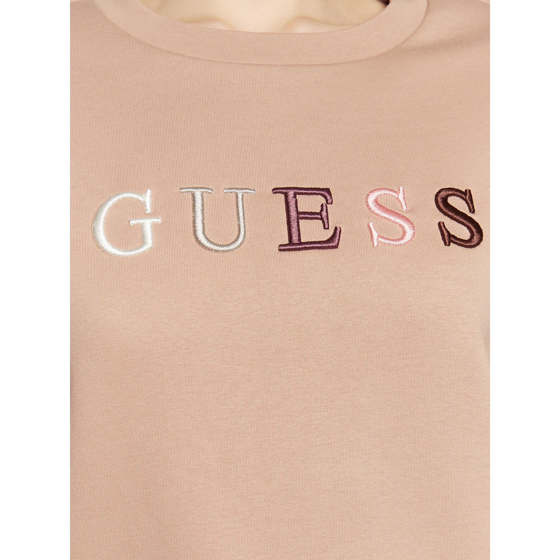 Guess Mikina Clara W3RQ05 K9Z22 Hnědá Regular Fit - Pepit.cz