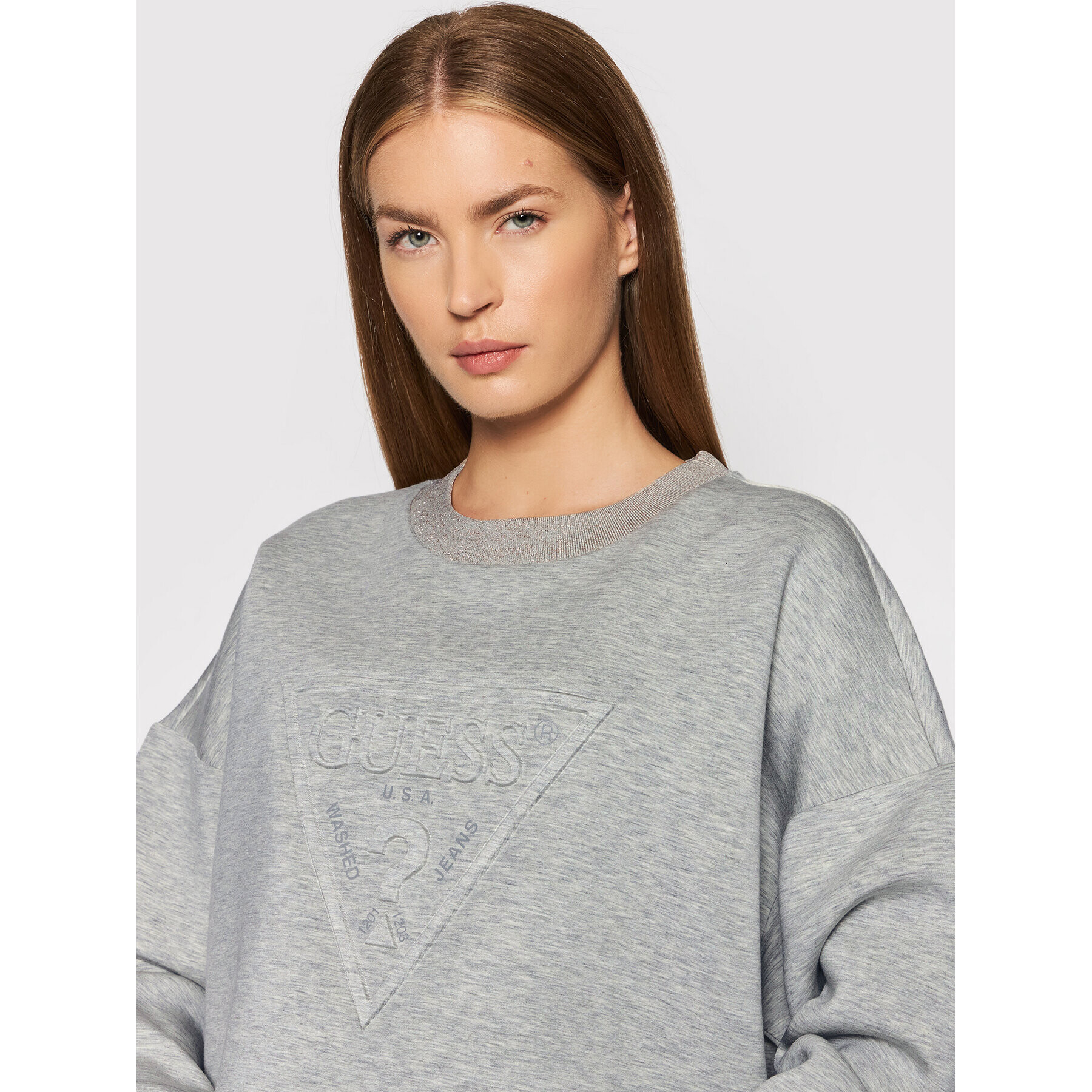 Guess Mikina Corina W1BQ04 K7UW2 Šedá Relaxed Fit - Pepit.cz