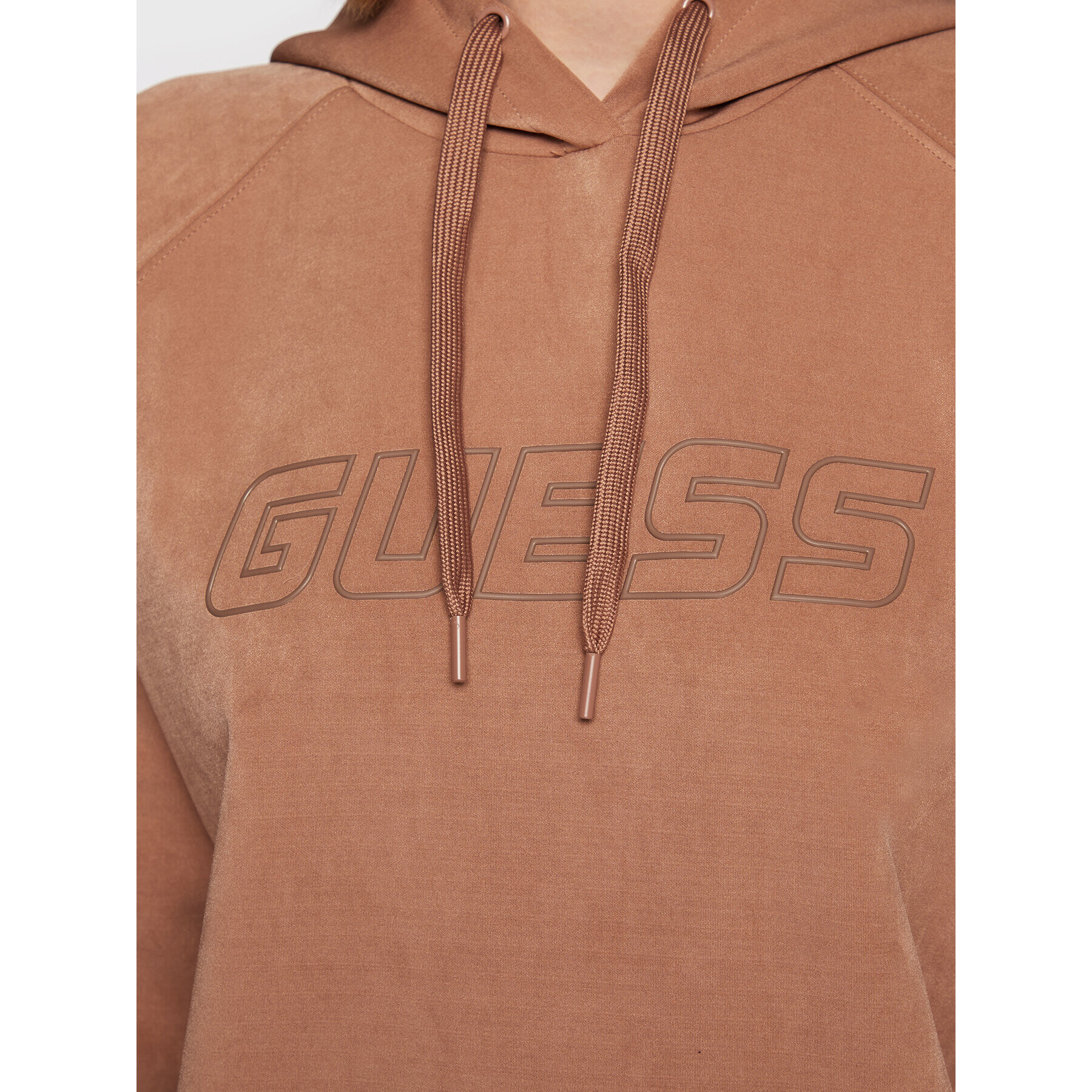 Guess Mikina Euphemia V2BQ01 KBC00 Hnědá Regular Fit - Pepit.cz