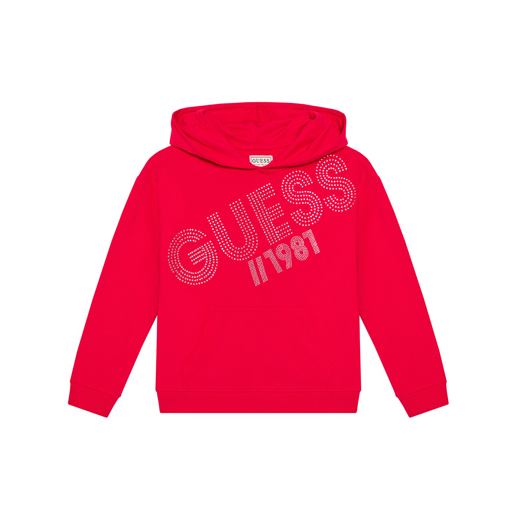 Guess Mikina J1YQ01 KA6V0 Růžová Regular Fit - Pepit.cz