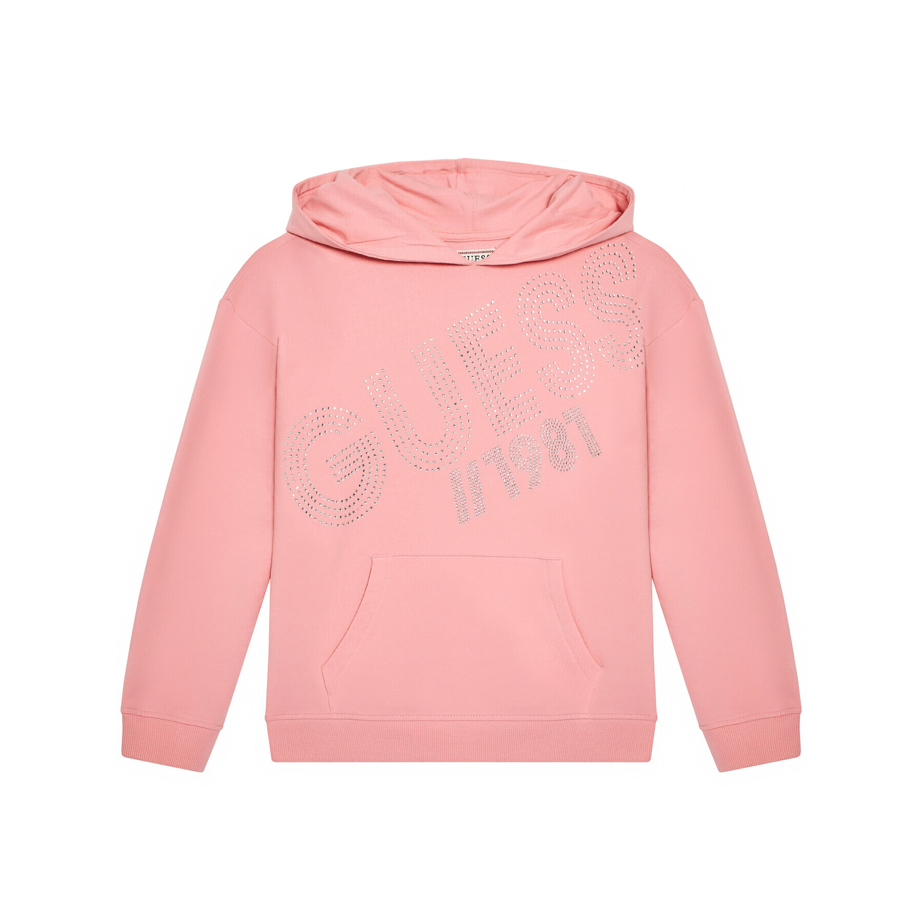 Guess Mikina J1YQ01 KA6V0 Růžová Regular Fit - Pepit.cz