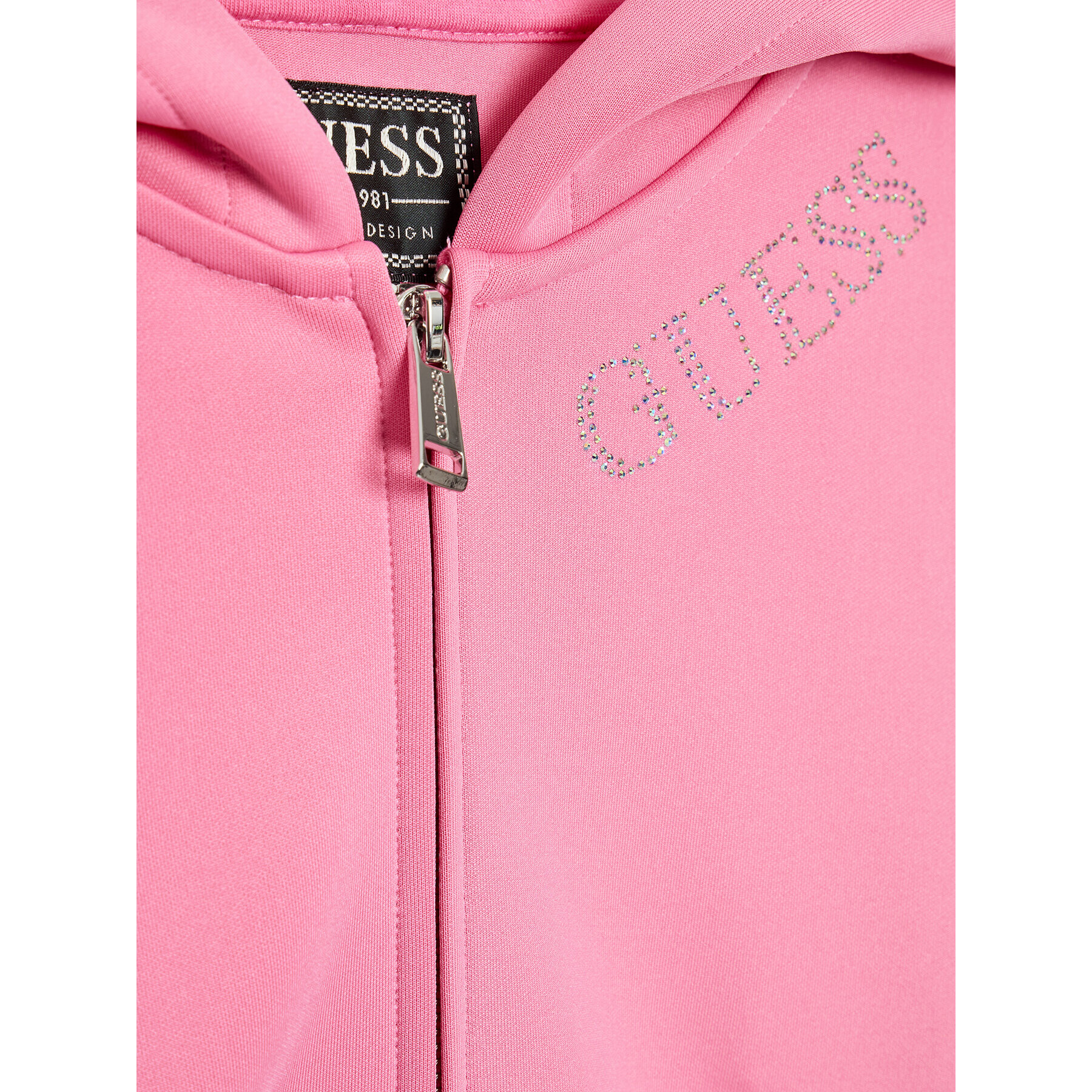 Guess Mikina J2BQ01 KAZQ0 Růžová Relaxed Fit - Pepit.cz