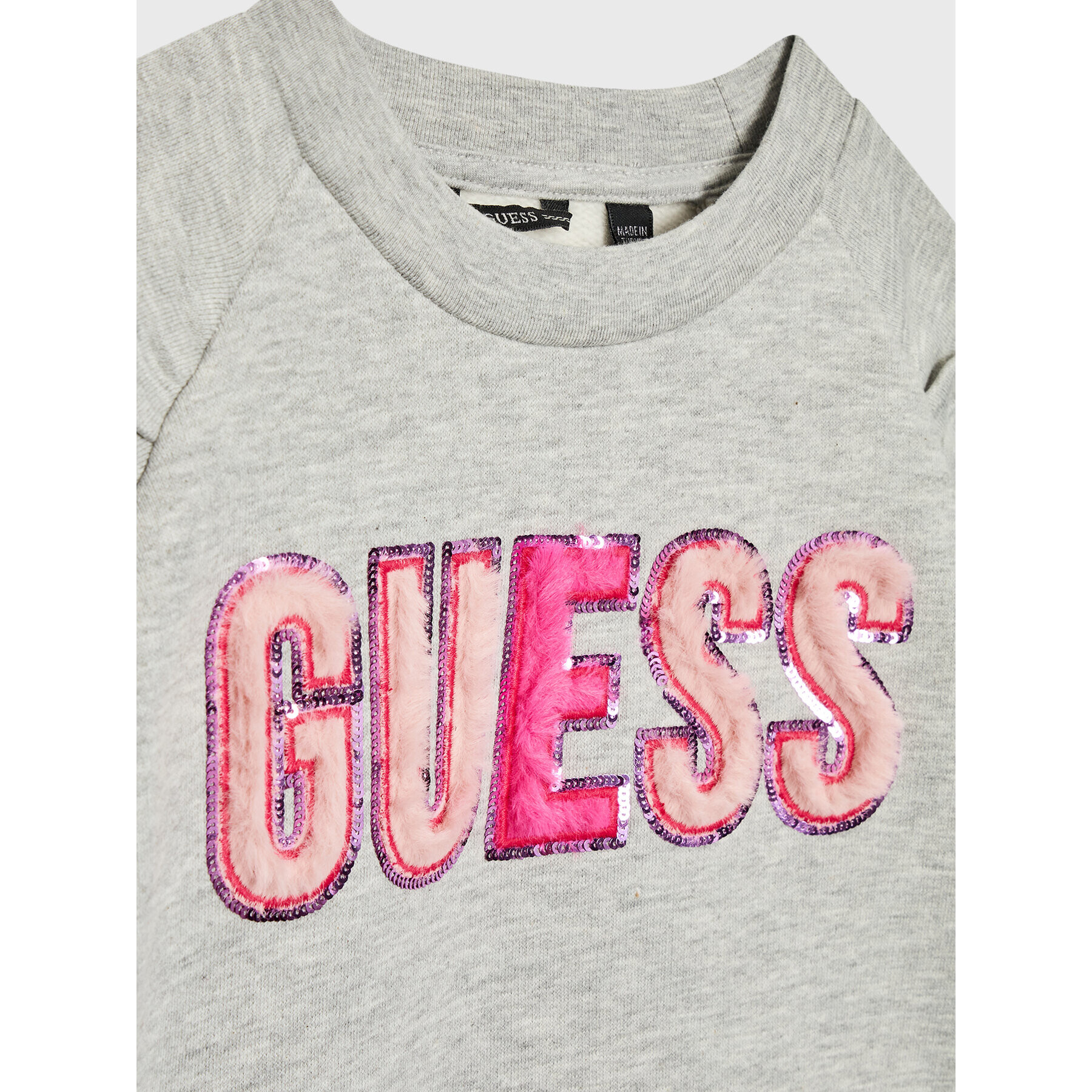 Guess Mikina J2BQ02 KAX70 Šedá Regular Fit - Pepit.cz