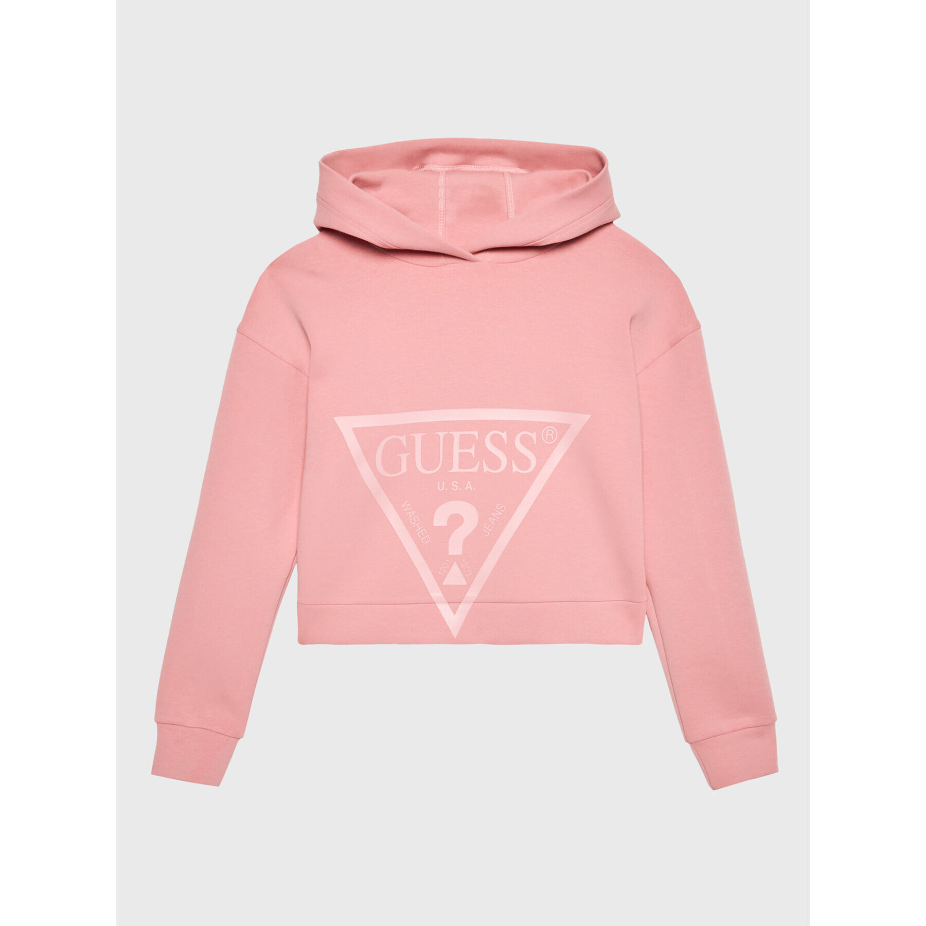 Guess Mikina J2BQ35 FL03S Růžová Relaxed Fit - Pepit.cz