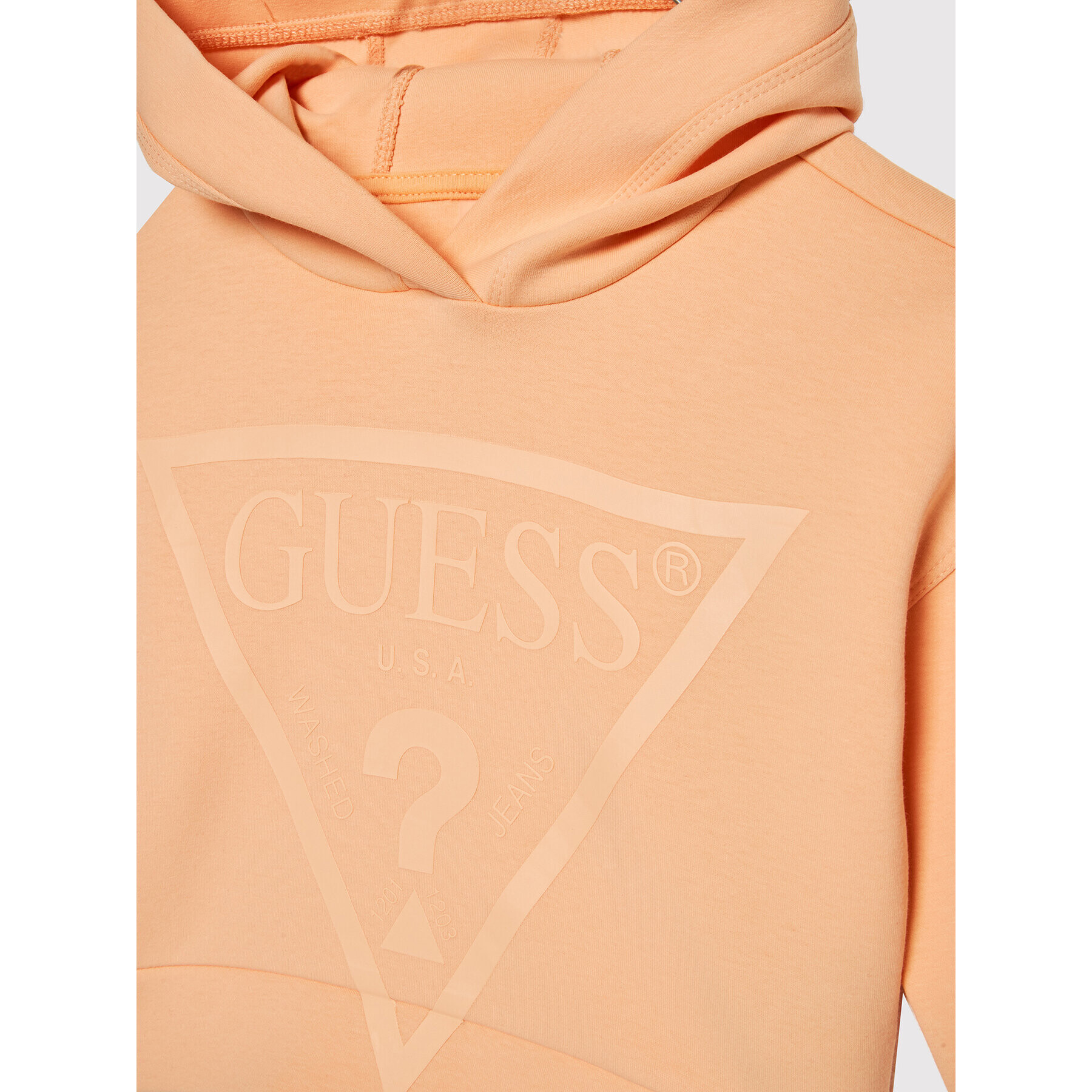 Guess Mikina J2GQ03 FL03S Oranžová Regular Fit - Pepit.cz