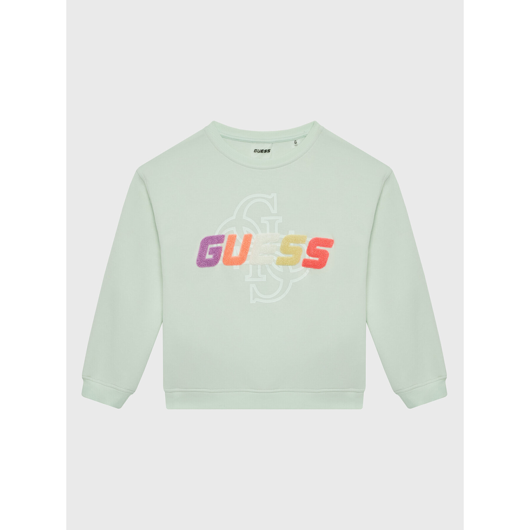 Guess Mikina J3GQ08 FL04P Zelená Regular Fit - Pepit.cz