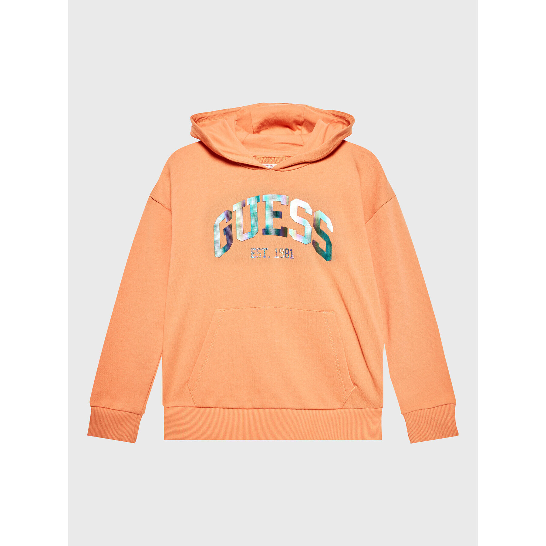 Guess Mikina J3RQ01 KA6R0 Oranžová Regular Fit - Pepit.cz